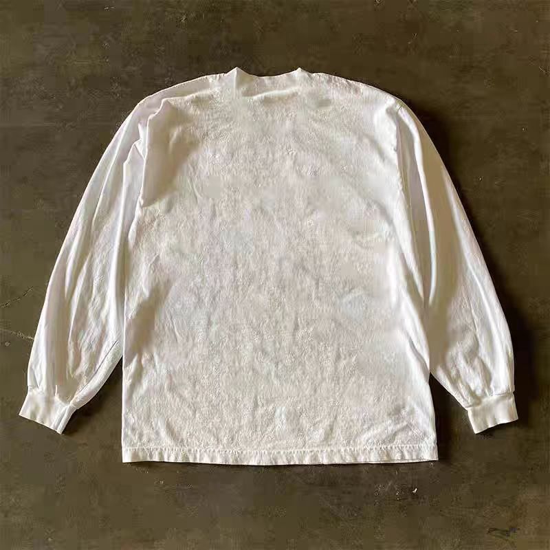 Vintage White casual retro watermelon print long-sleeved T-shirt Size US M / EU 48-50 / 2 - 2 Thumbnail