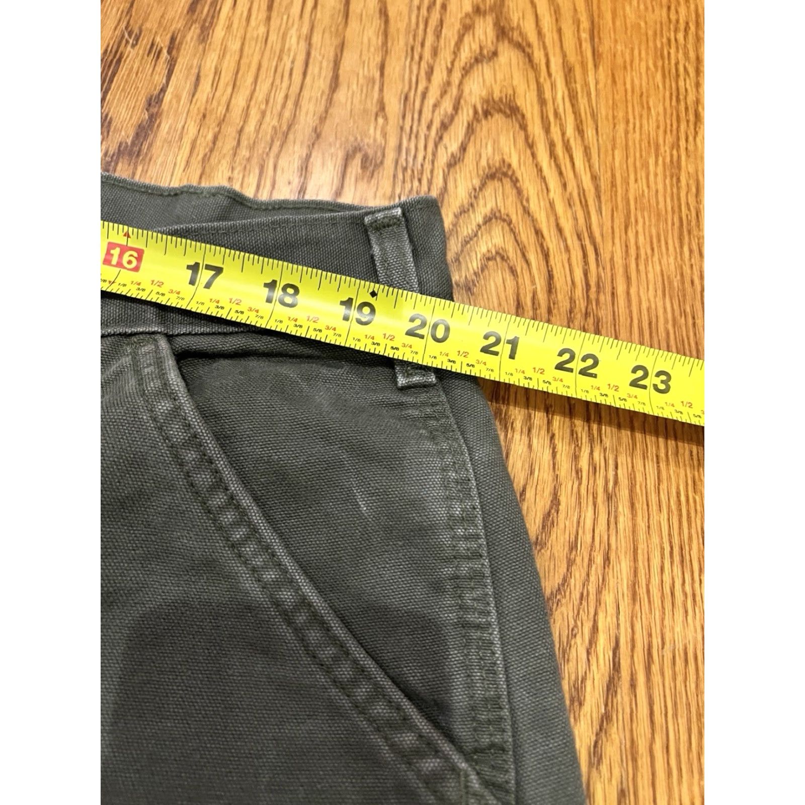 Carhartt Carhartt Mens Moss Green Flannel Lined Carpenter Pants 40x29 Zip 5-Pocket Design Loose Original Fit Straight Size US 40 / EU 56 - 4 Thumbnail