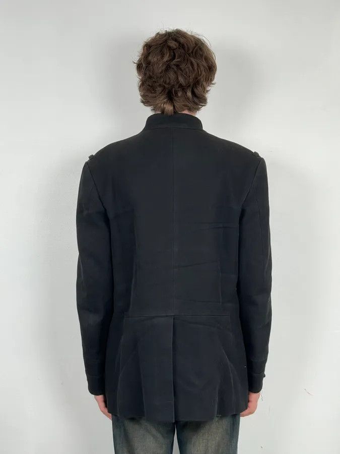 Yves Saint Laurent AW2010 Yves Saint Laurent Classy Officer Buttoned Black Long Wool Coat Size US M / EU 48-50 / 2 - 3 Thumbnail
