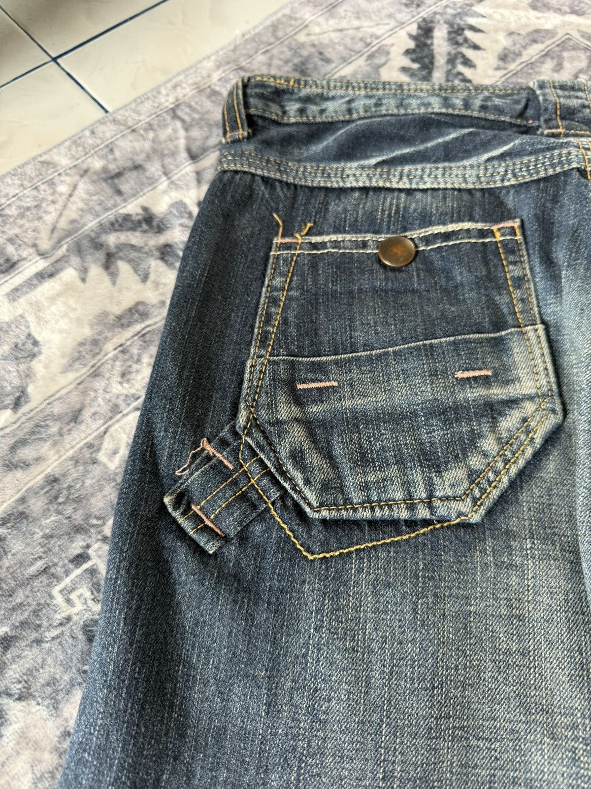 Japanese Brand JohnBull Japan Carpenter Wide Leg Flared Jeans Size US 29 - 4 Thumbnail