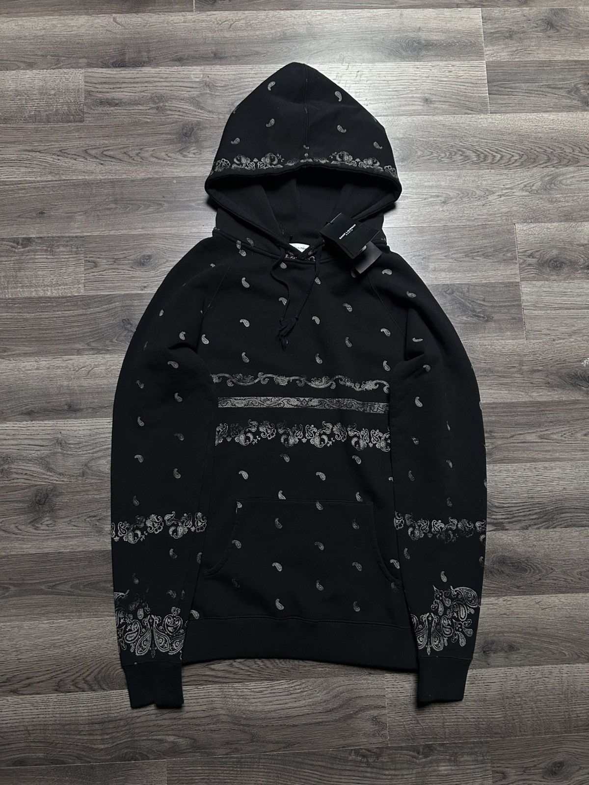 Saint Laurent Paris Saint Laurent Paisley Hoodie Size US S / EU 44-46 / 1 - 1 Thumbnail