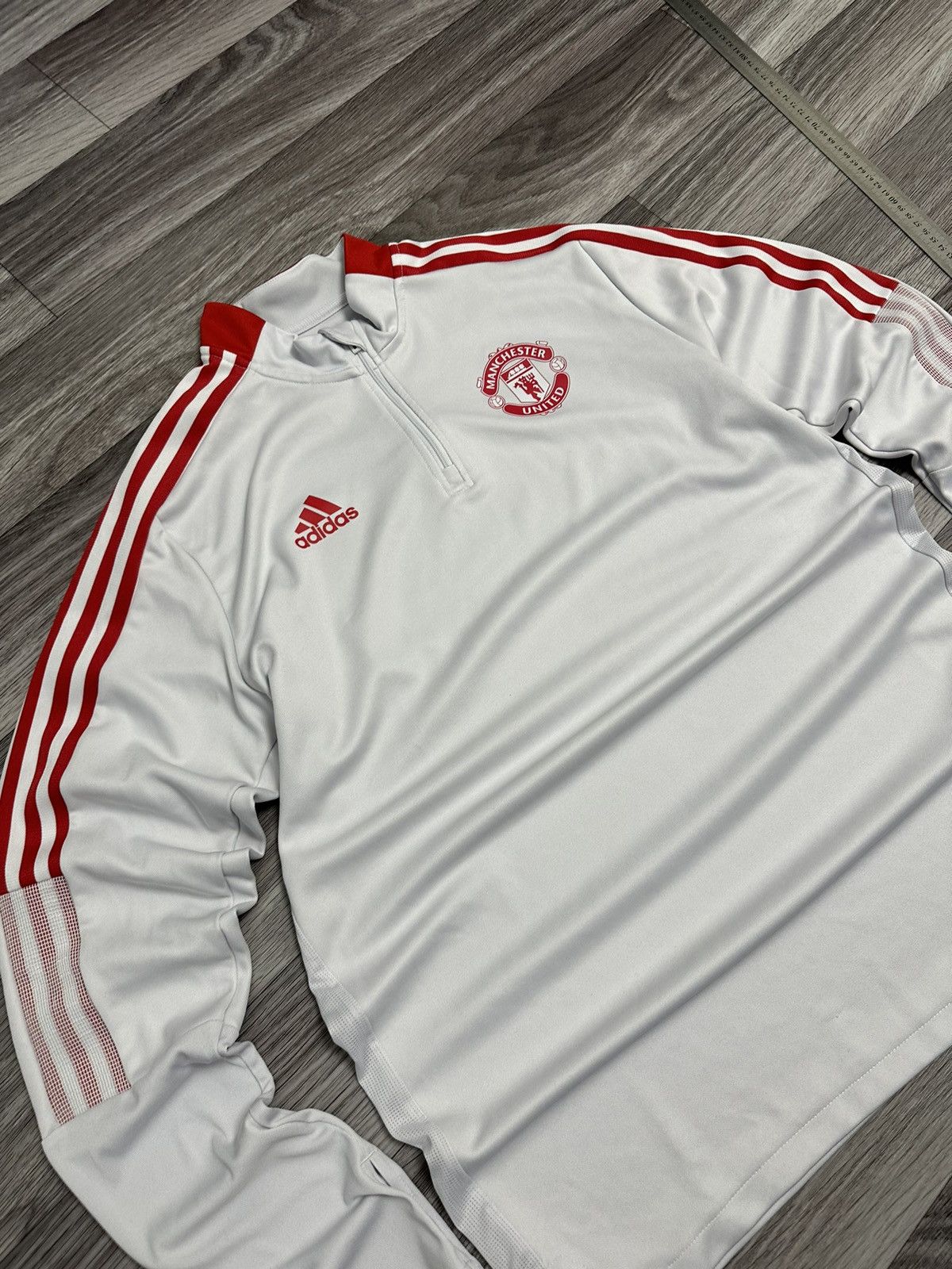 Adidas Adidas Manchester United 2020-2021 Training Top 1/4 zip hype Size US L / EU 52-54 / 3 - 3 Thumbnail