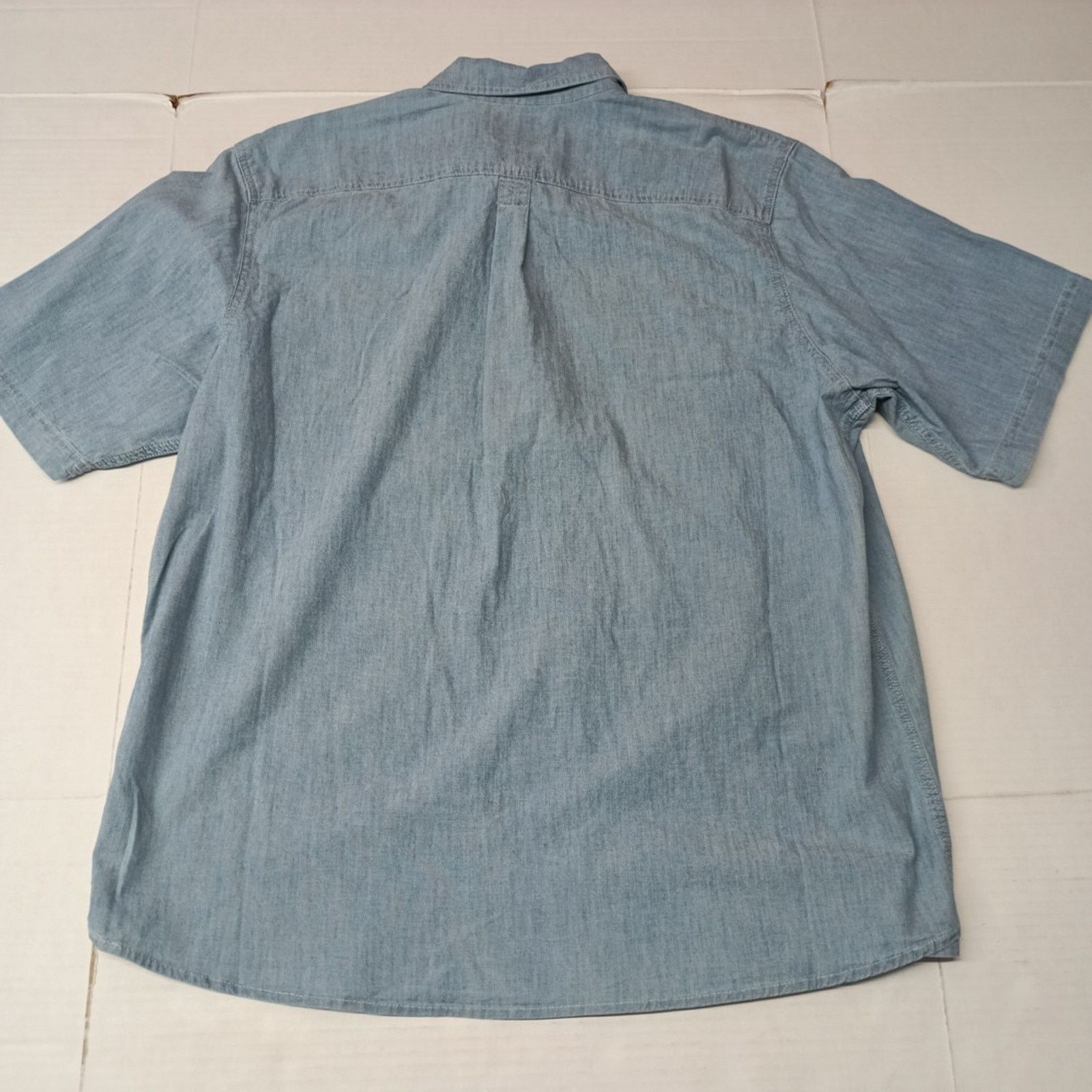 Wrangler Wrangler Mens Relaxed Fit Woven Button Up Shirt Size XL Blue Size US XL / EU 56 / 4 - 7 Thumbnail