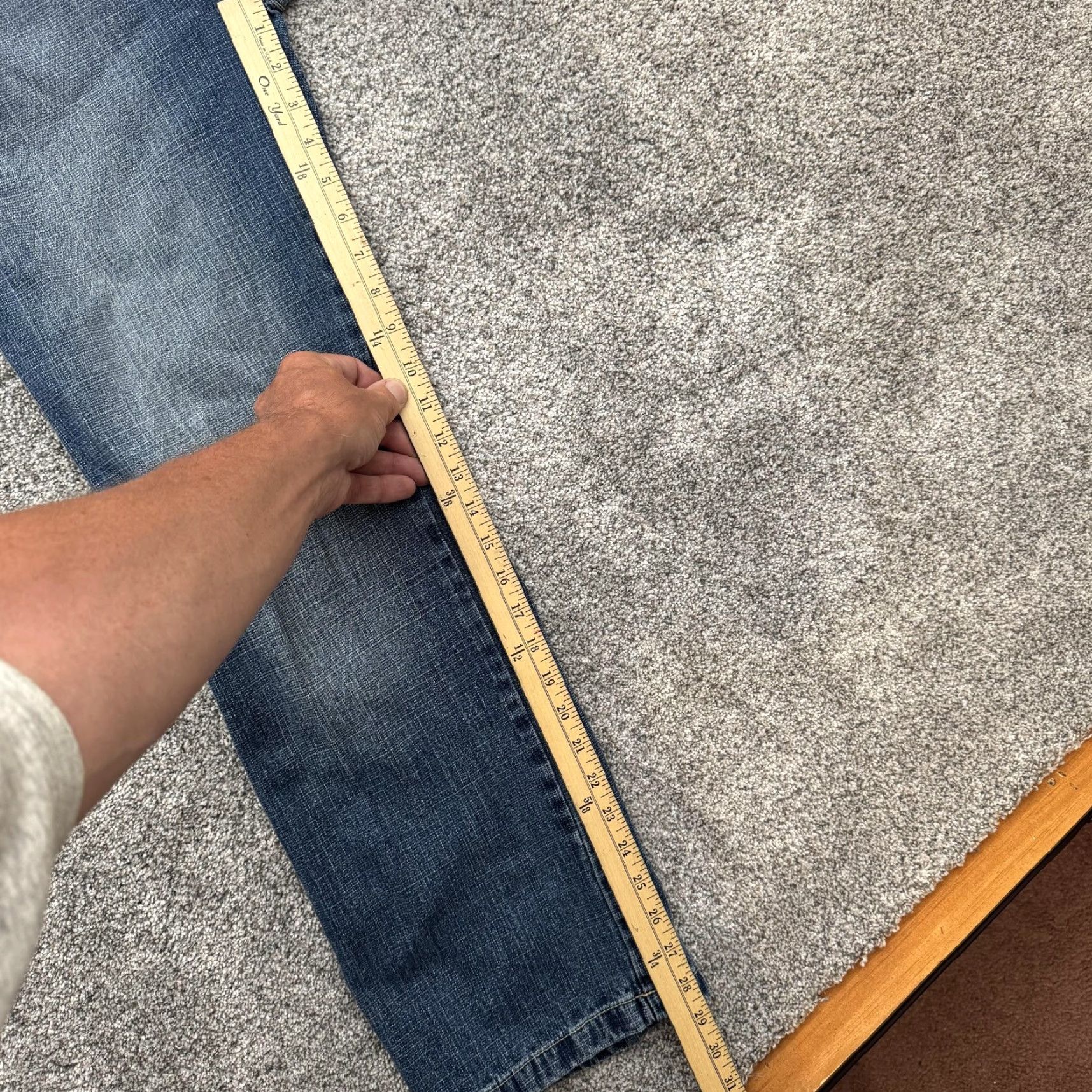 Southpole Southpole Jeans Womens 18 Blue Denim Relaxed Straight Leg Classic 100% Cotton Size 40" / US 18 - 3 Thumbnail