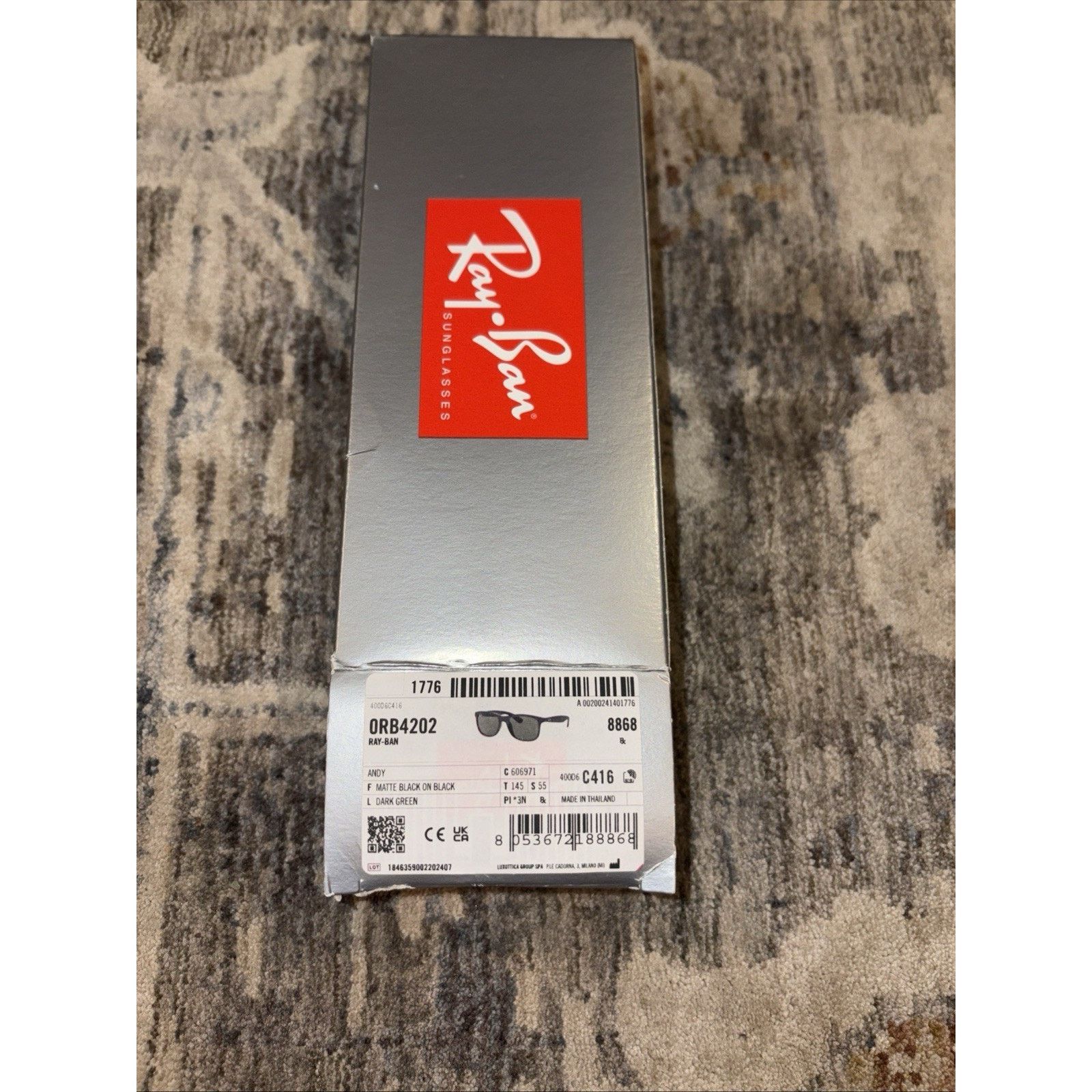 RayBan 😎 Ray-Ban Andy Sunglasses – Matte Black on Black Size ONE SIZE - 7 Thumbnail