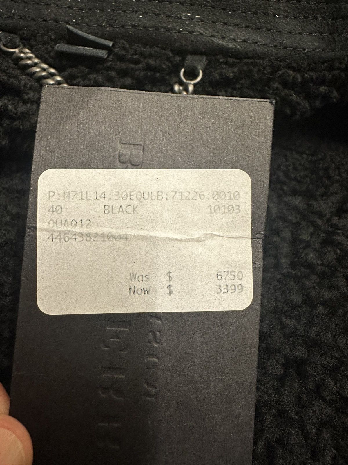 Burberry Prorsum Burberry prorsum FW 2012 sheep shearling/cotton jacket Size US M / EU 48-50 / 2 - 18 Thumbnail