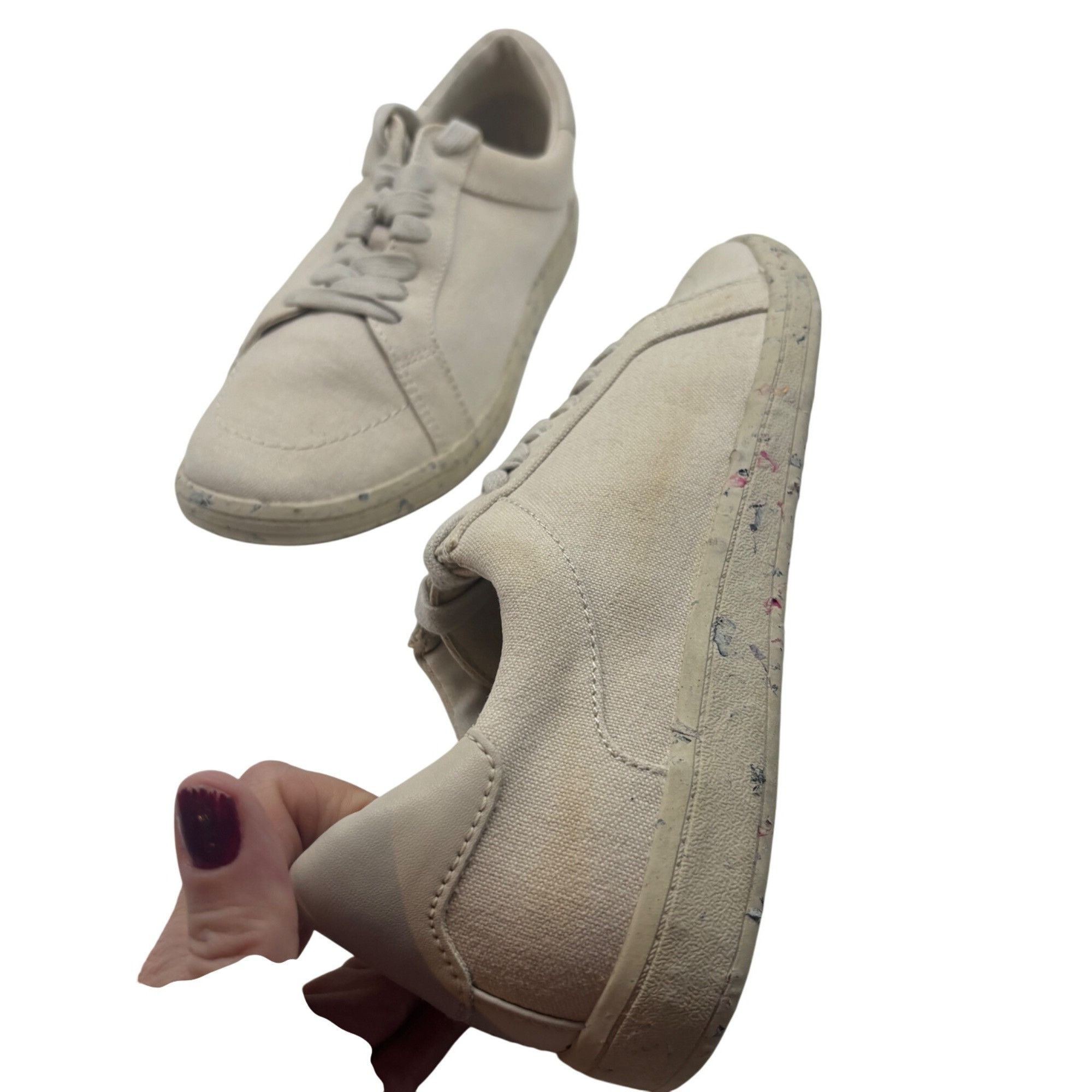 Treasure & Bond Treasure & Bond Women’s Monroe Flecked Sole Sneakers, Beig Size US 8.5 / IT 38.5 - 5 Thumbnail
