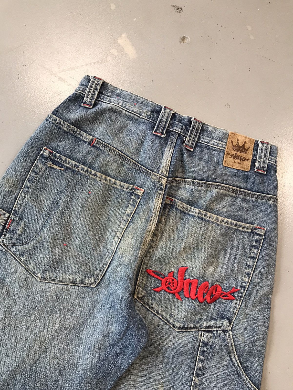 JNCO × Southpole Vintage Jnco crown 👑 embroidered carpenter short Size US 29 - 7 Thumbnail