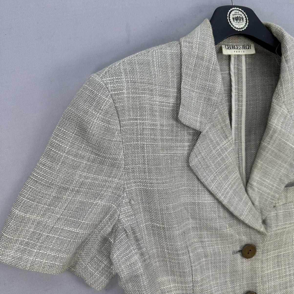 George Vintage 90's Georges Rech Paris Women Shortsleeve Blazer Size S / US 4 / IT 40 - 2 Thumbnail