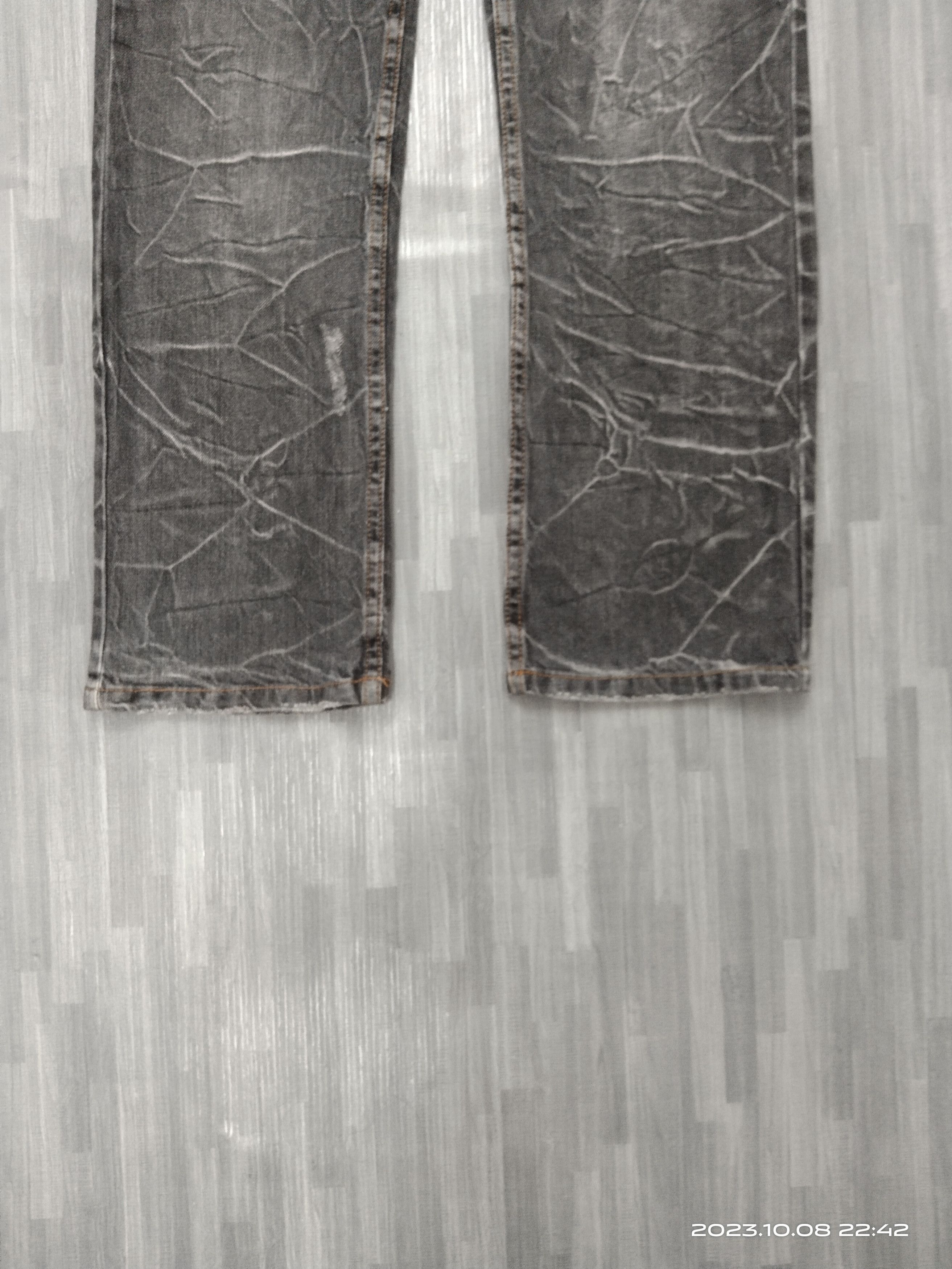 Japanese Brand SICK DOUBLE WAIST NYLAUS CLOTHING DENIM PANTS Size US 30 / EU 46 - 7 Thumbnail