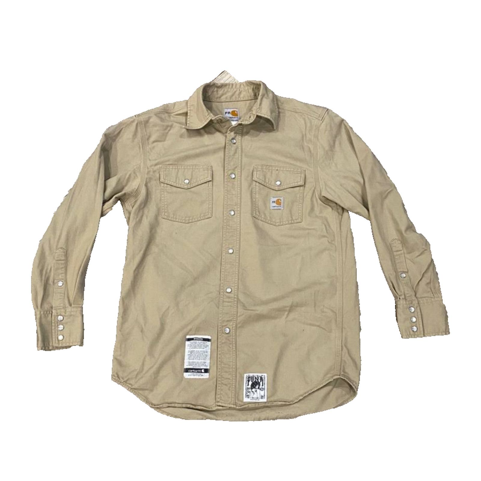 Carhartt Punk LA Anarchy Carhartt FR Flame Resistant Metal Khaki sz M Size US M / EU 48-50 / 2 - 2 Thumbnail