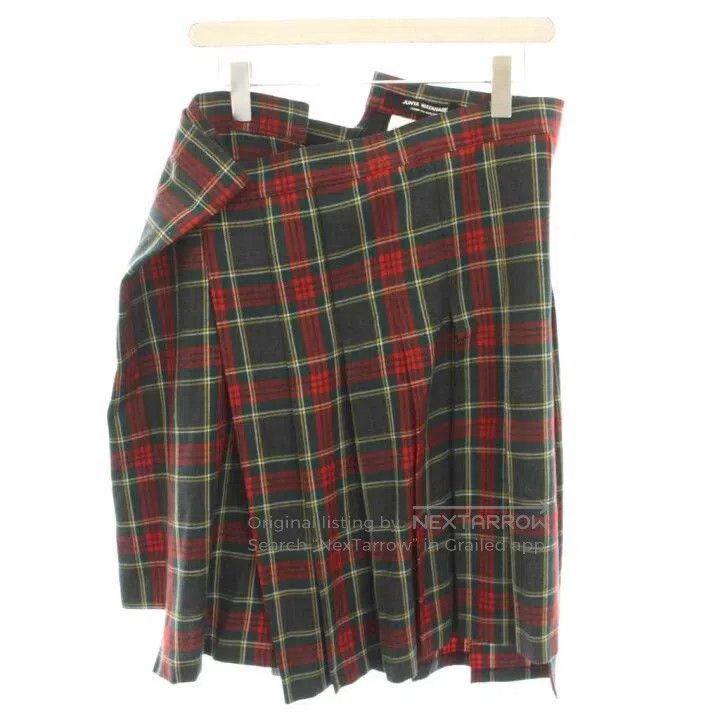 Comme des Garcons Comme Des Garcons size S Vintage Asymmetrical Plaid Pleate Size 22" - 1 Thumbnail