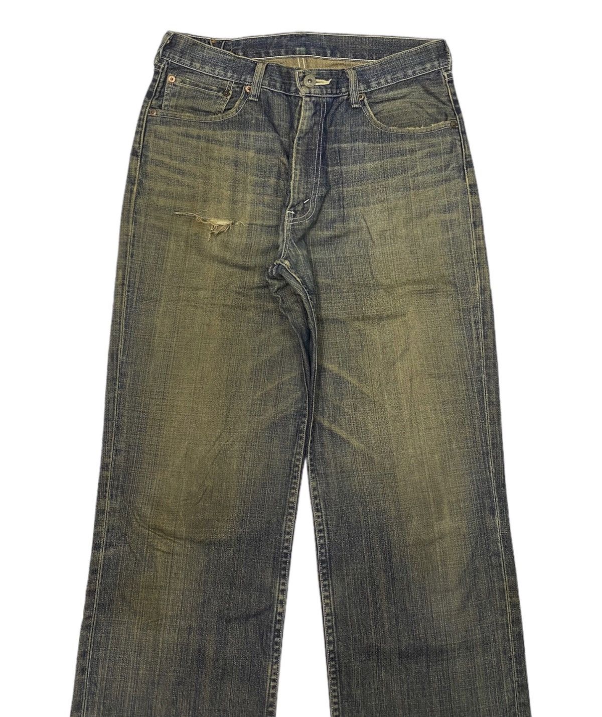 JNCO × Levi's × Vintage 🔥LEVIS 502 RUSTY BAGGY DISTRESSED DENIM JEANS Size US 30 / EU 46 - 5 Thumbnail