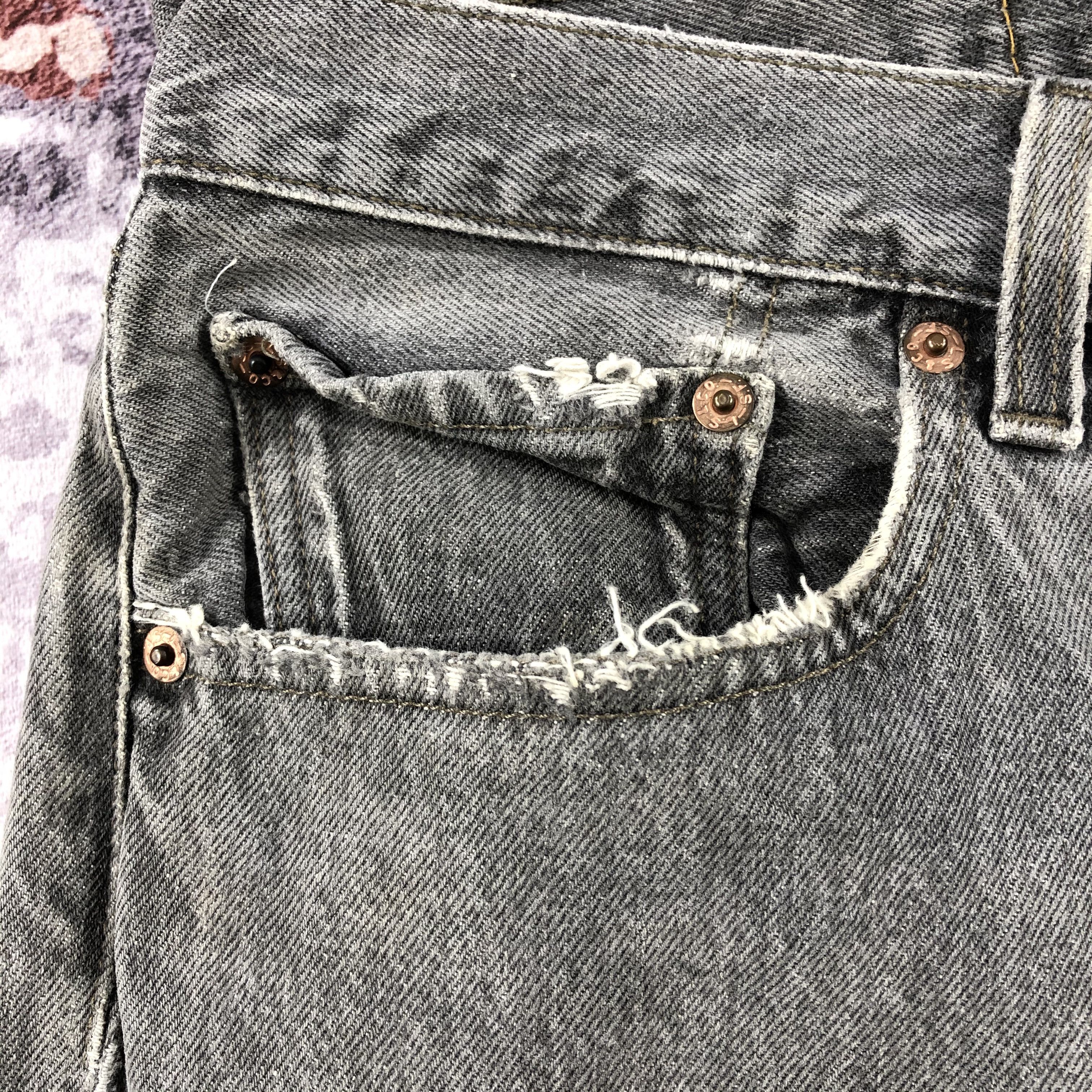 Levi's Vintage 90s Ash Gray Levis 501 Jeans-JM2338 Size US 40 / EU 56 - 13 Thumbnail