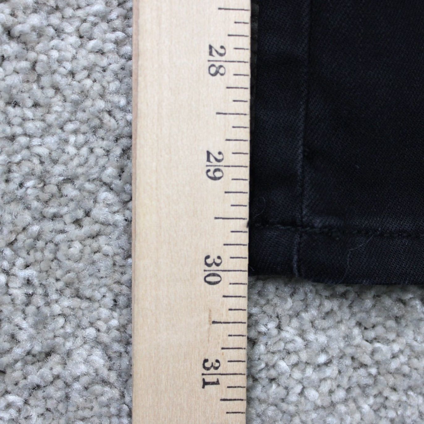 VINTAGE Saint Laurent Paris Jeans Mens 34x30 Black Distressed Denim 5-Pocket Regular Straight Mock?