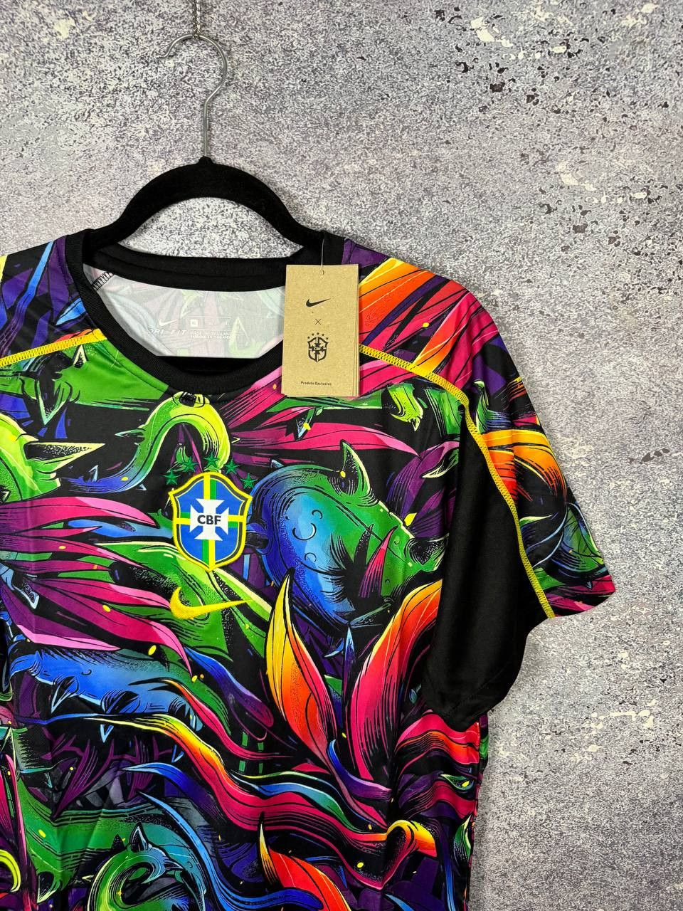 Other Brazil AOP Fan Version Soccer Jersey Training Blokcore Size US XL / EU 56 / 4 - 2 Thumbnail