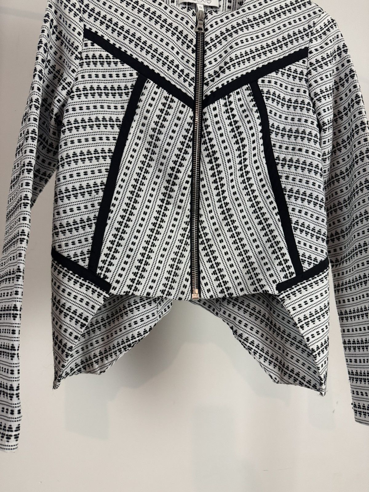 ALEXIS ALEXIS Geometric Zip-Front Jacket Tribal/Aztec Print Size S / US 4 / IT 40 - 10 Thumbnail