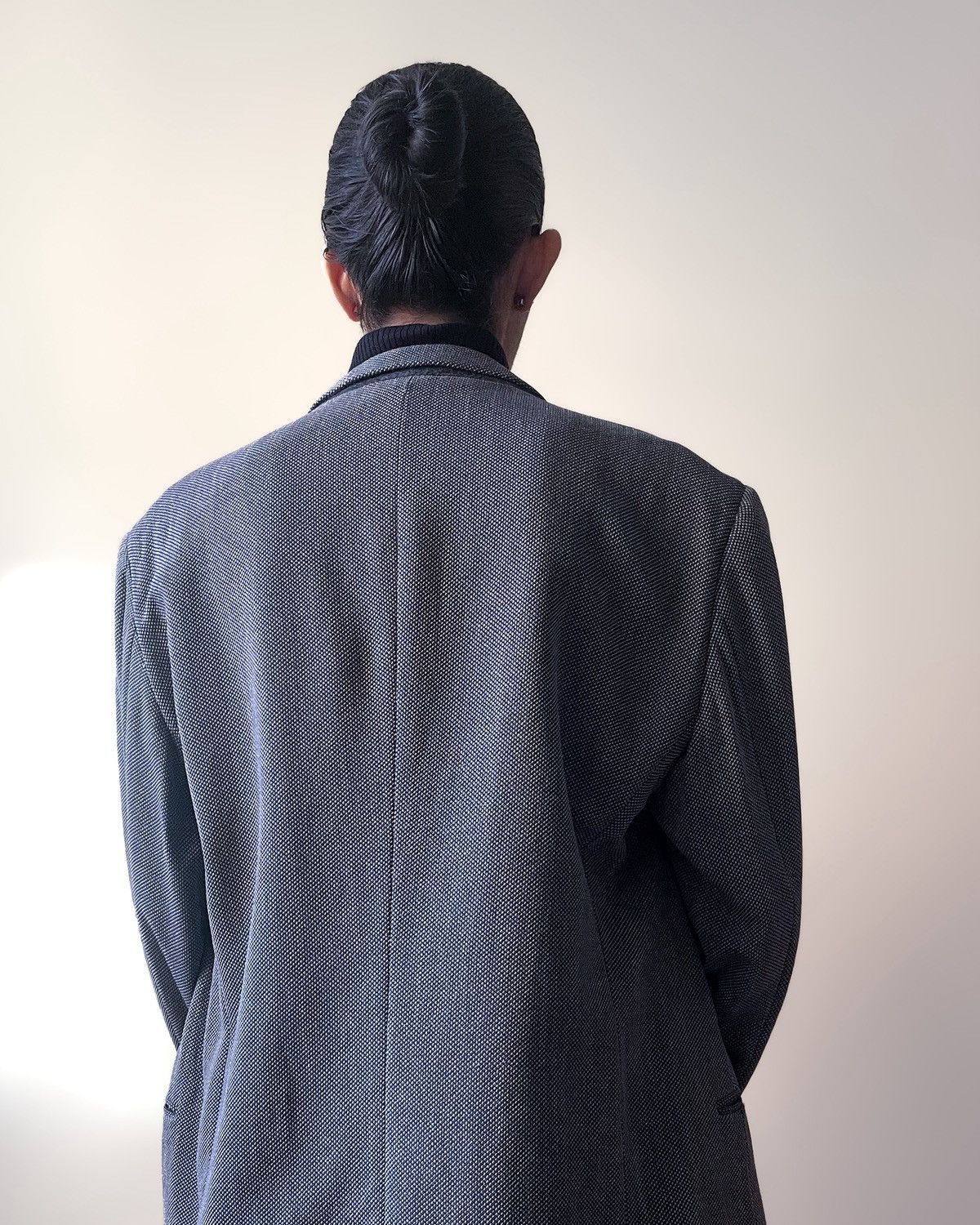 Armani Vintage Armani Light Gray Blazer Size XL / US 12-14 / IT 48-50 - 4 Thumbnail