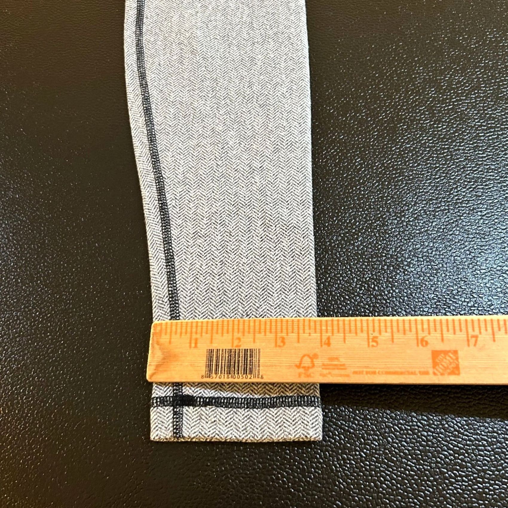 Lululemon Lululemon Wunder Under Leggings Womens Size 4 Gray Herringbone High Rise Yoga Activewear Slim Waist 24in Inseam 29in Size 27" / US 4 / IT 40 - 7 Thumbnail