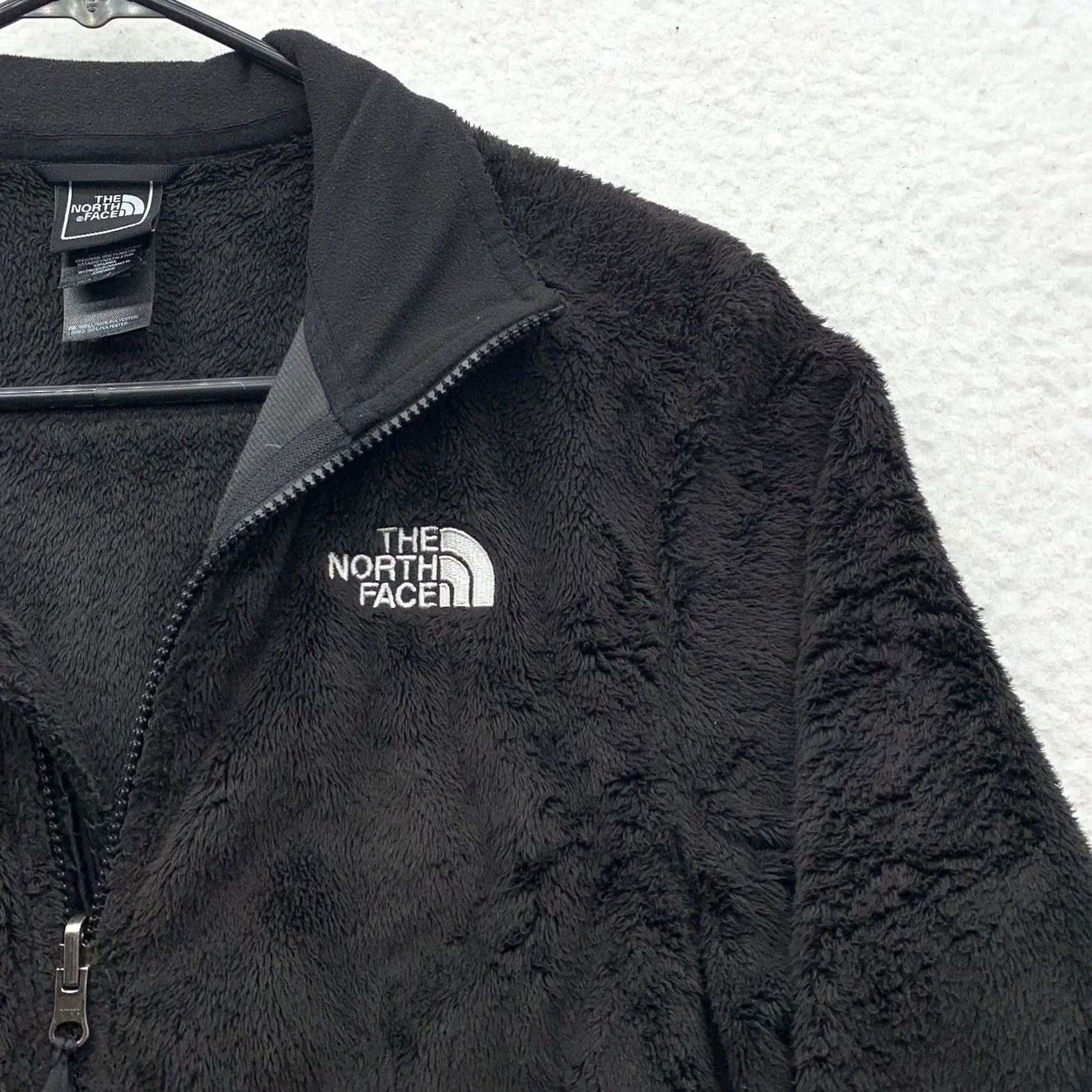 The North Face The North Face Faux Fur Jacket Small Black Fuzzy Fleece Hiking Outdoor Casual Size S / US 4 / IT 40 - 2 Thumbnail