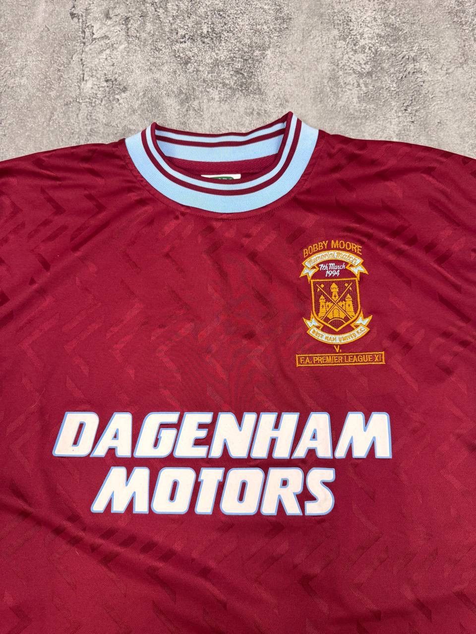 Other Score Draw West Ham United 1994 95 Retro Football Jersey Size US M / EU 48-50 / 2 - 2 Thumbnail