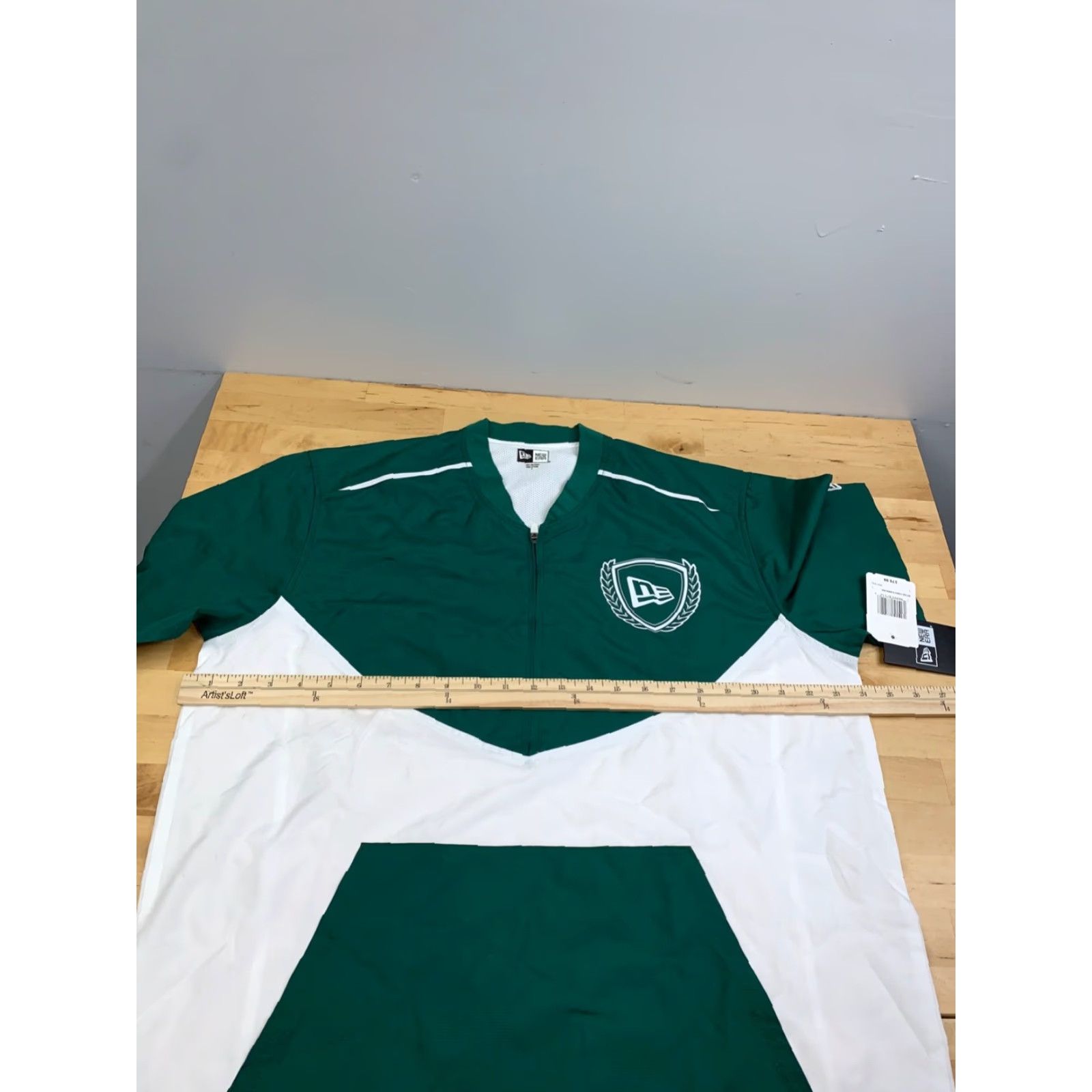 New Era New Era Pullover Shirt Mens L Green 1/4 Short Sleeve Activewear 12538 Size US L / EU 52-54 / 3 - 7 Thumbnail