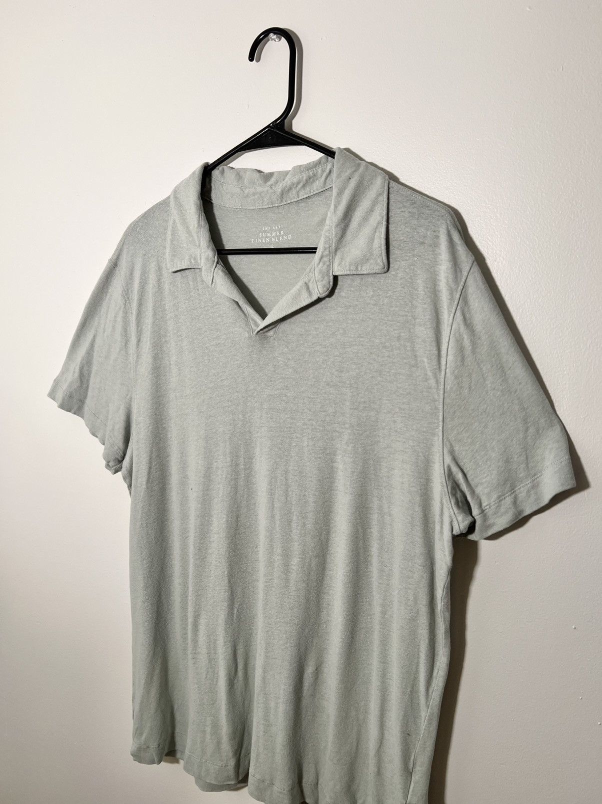 Abercrombie & Fitch Abercrombie Summer Linen Polo Size US L / EU 52-54 / 3 - 2 Thumbnail