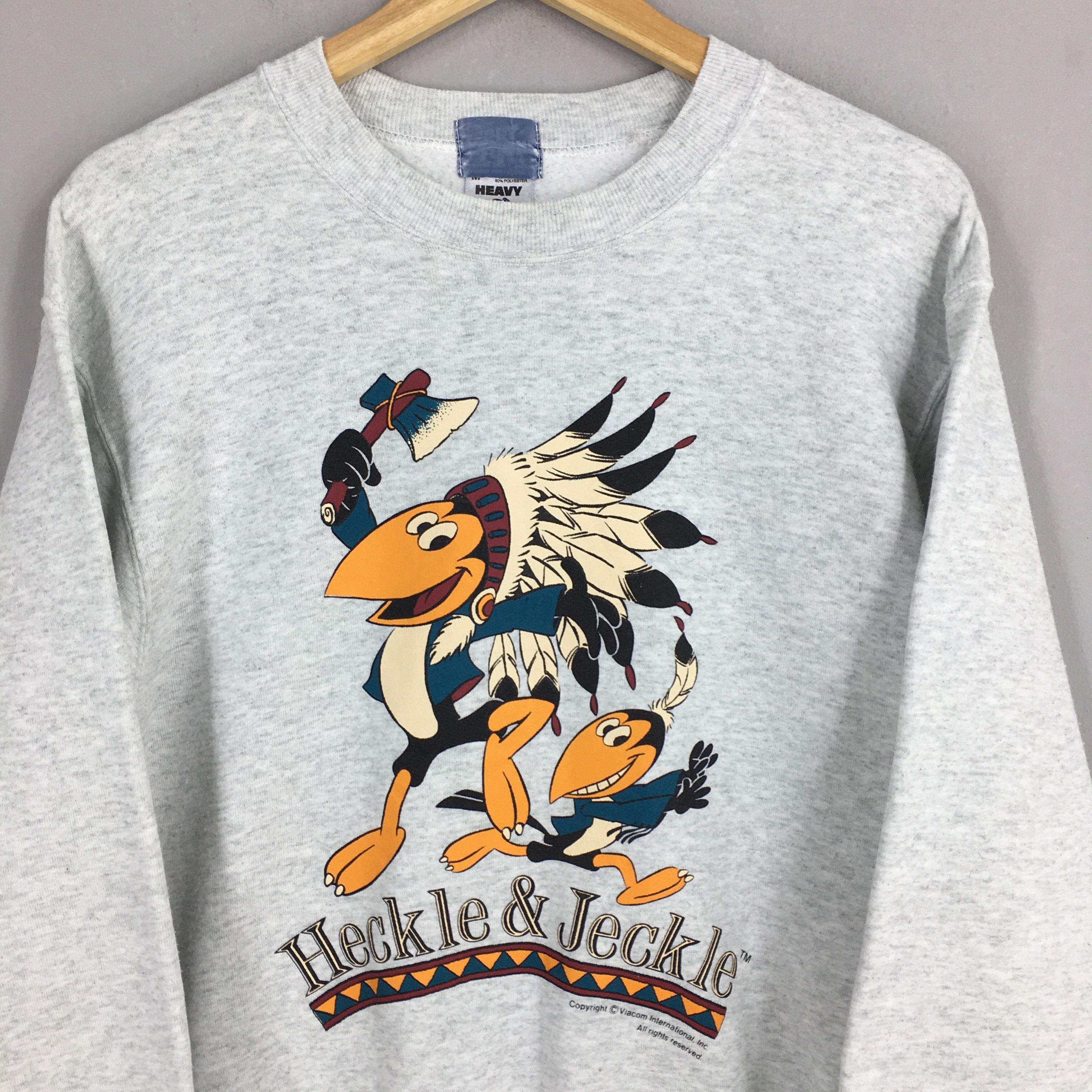 Fruit Of The Loom Vintage 90s Heckle and Jeckle Sweatshirt Medium Size US M / EU 48-50 / 2 - 2 Thumbnail