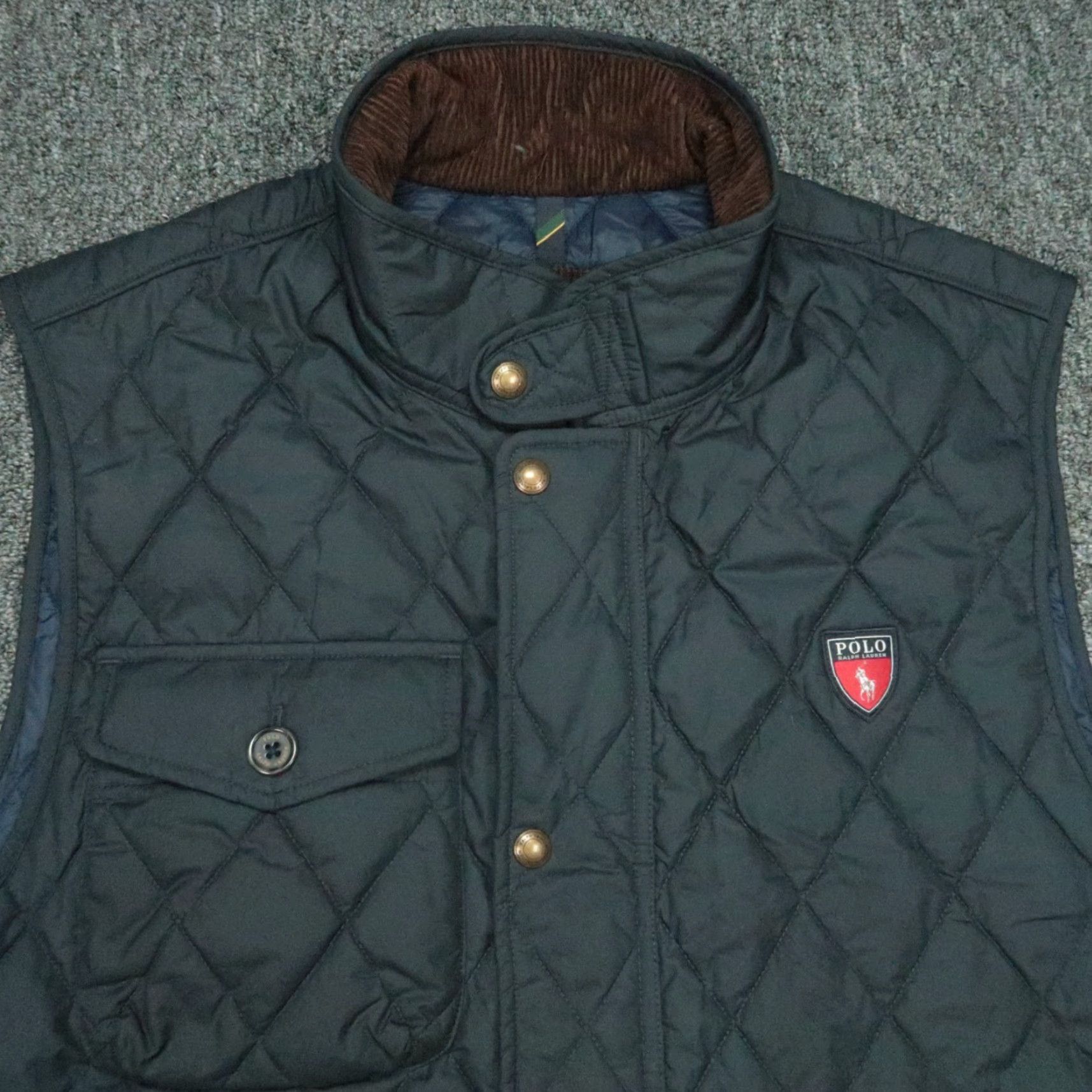 Polo Ralph Lauren Polo Ralph Lauren Vest Mens XL Blue Diamond Quilted Insulated Full Zip Pockets Size US XL / EU 56 / 4 - 2 Thumbnail