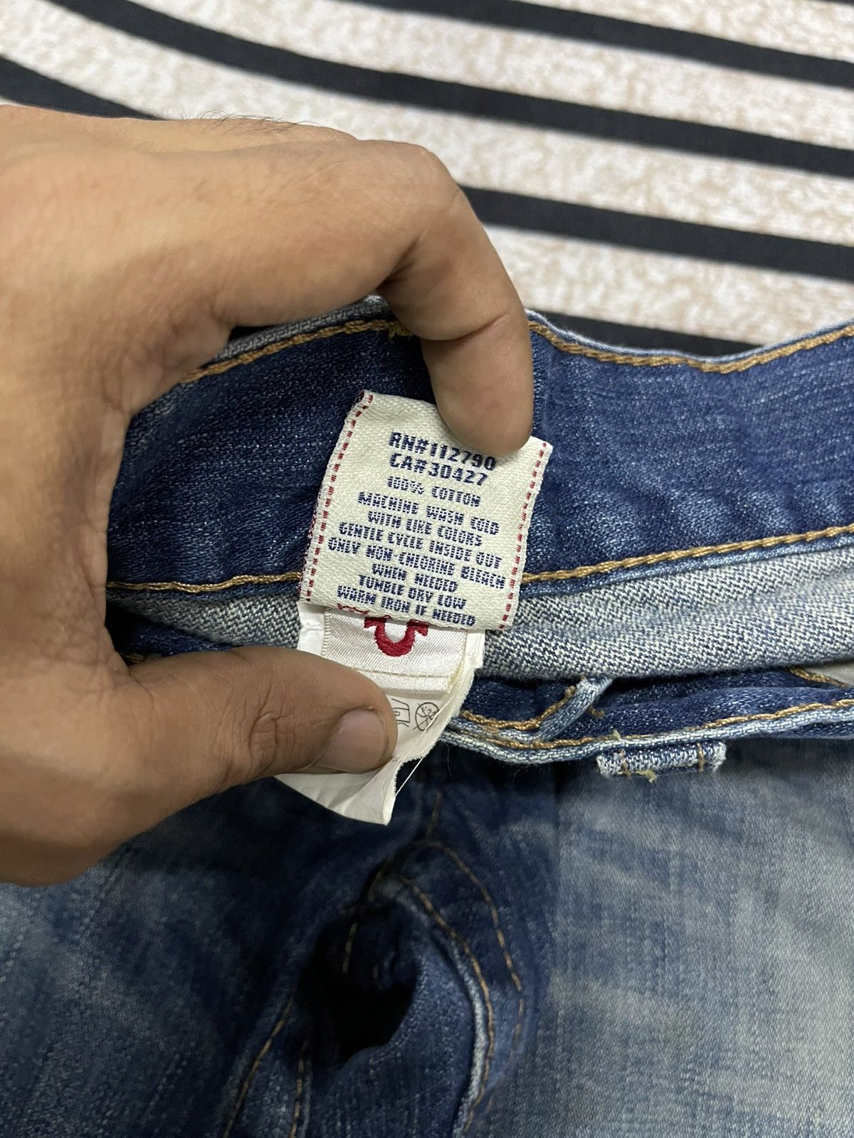 True Religion 90s TRUE RELIGION FLARE DENIM JEANS Size US 30 / EU 46 - 10 Thumbnail