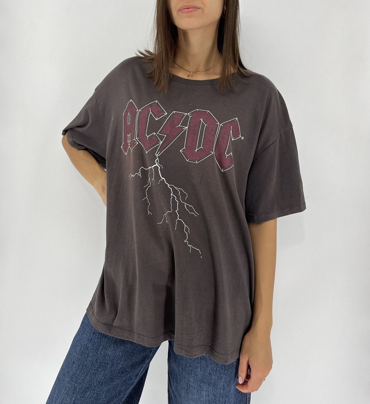 AC/DC × Band Tees × Vintage Vintage Y2k T Shirt Ac/Dc Tee Big Logo Band Rock Tee Size XL / US 12-14 / IT 48-50 - 3 Thumbnail