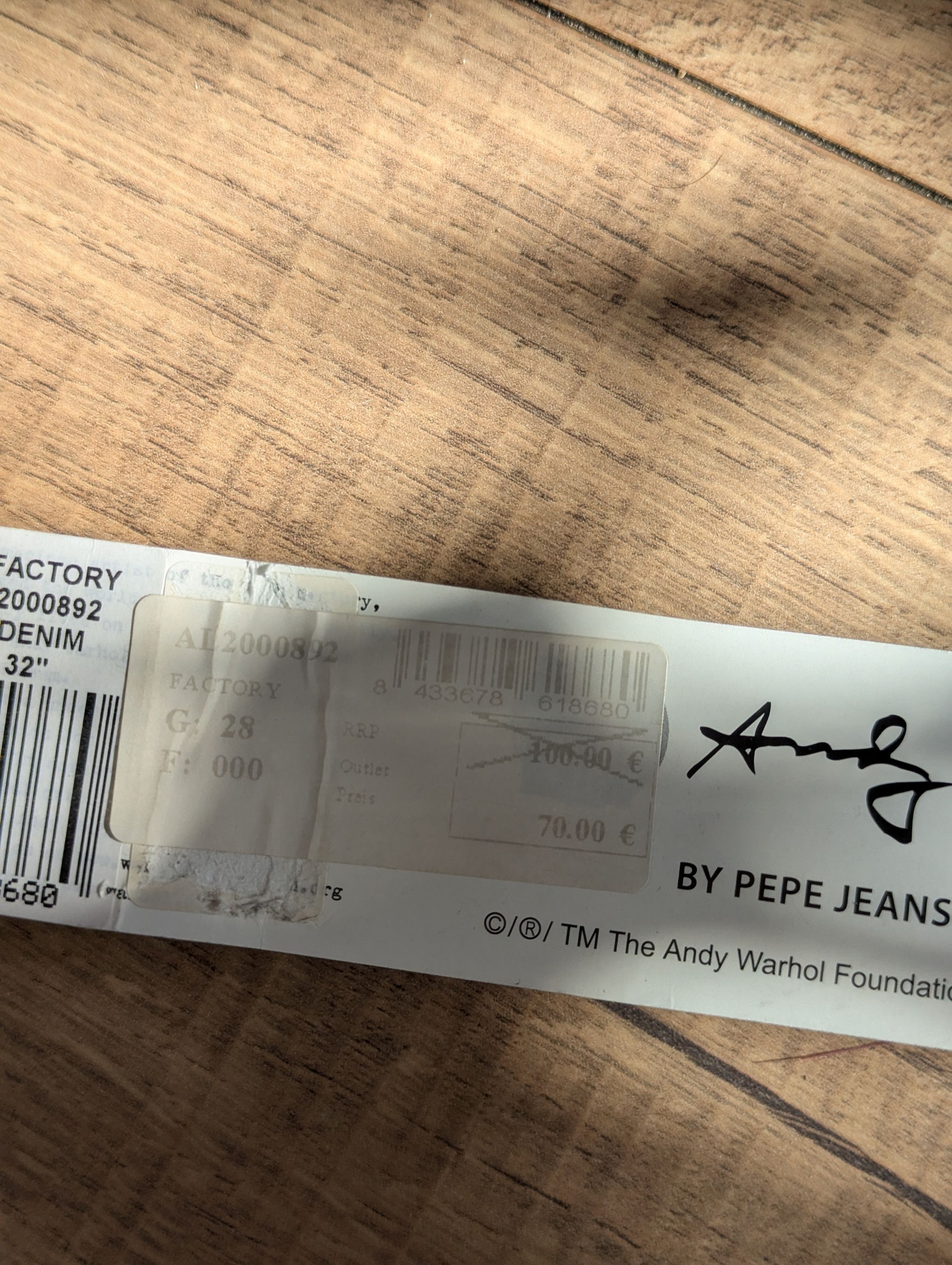 Andy Warhol Andy Worhol Pepe jeans pants Size US 32 / EU 48 - 4 Thumbnail