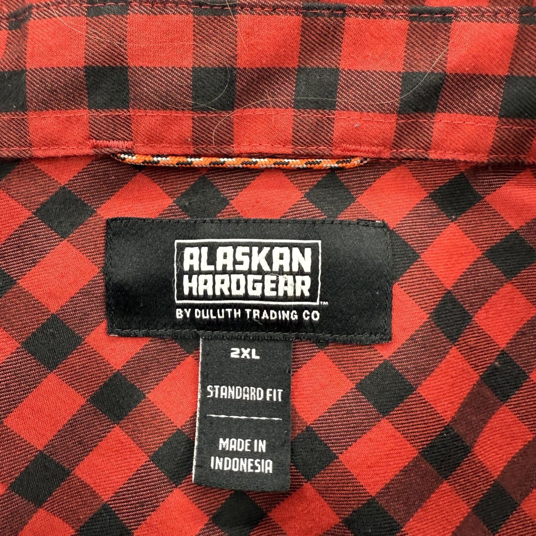 Vintage Alaskan Hardgear Shirt Mens 2XL Red Black Plaid Wool Blend Button Down Workwear Shirt Size US XXL / EU 58 / 5 - 3 Thumbnail