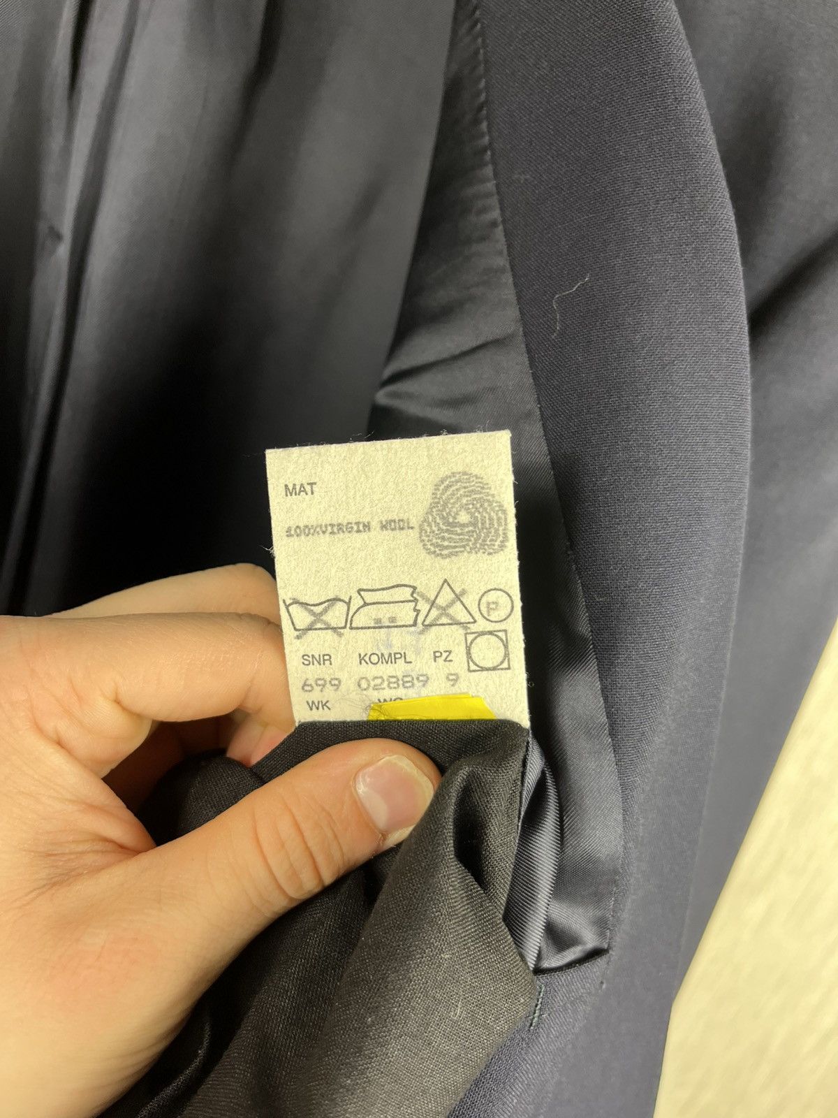 Hugo Boss × Vintage Vintage Hugo Boss wool navy blazer double-breasted jacket Size US M / EU 48-50 / 2 - 19 Thumbnail