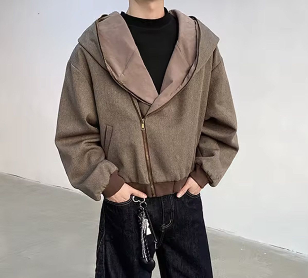 Japanese Brand 2 way Zip Outer Hoodie Size US XXL / EU 58 / 5 - 4 Thumbnail