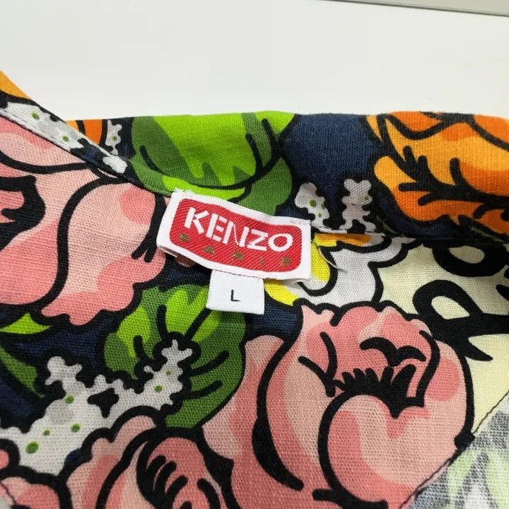 Kenzo KENZO Floral Print Short Sleeve Shirt for Men -2507 Size US L / EU 52-54 / 3 - 4 Thumbnail