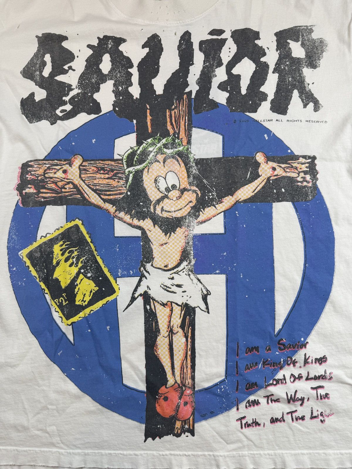 HELLSTAR Hellstar Cartoon Savior T-shirt Size US XL / EU 56 / 4 - 2 Thumbnail