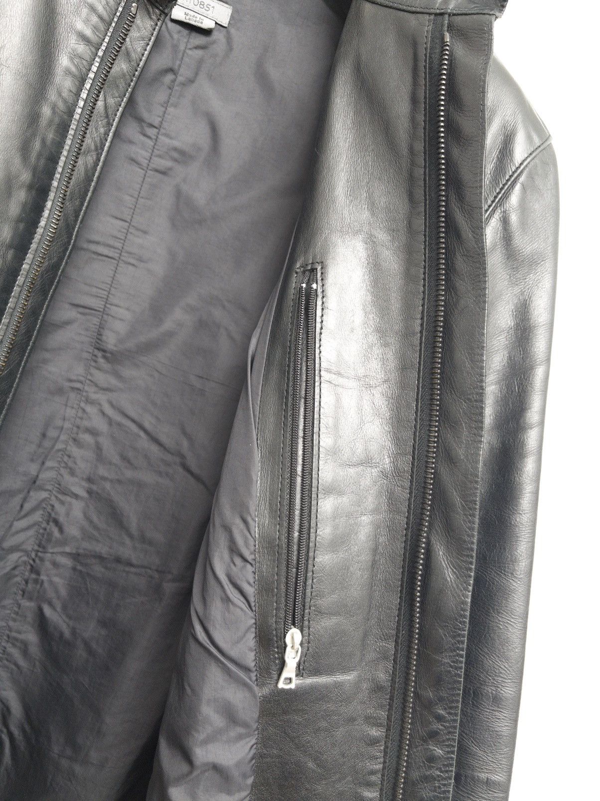 M0851 m0851 Minimal Leather Moto Jacket Size US M / EU 48-50 / 2 - 9 Thumbnail