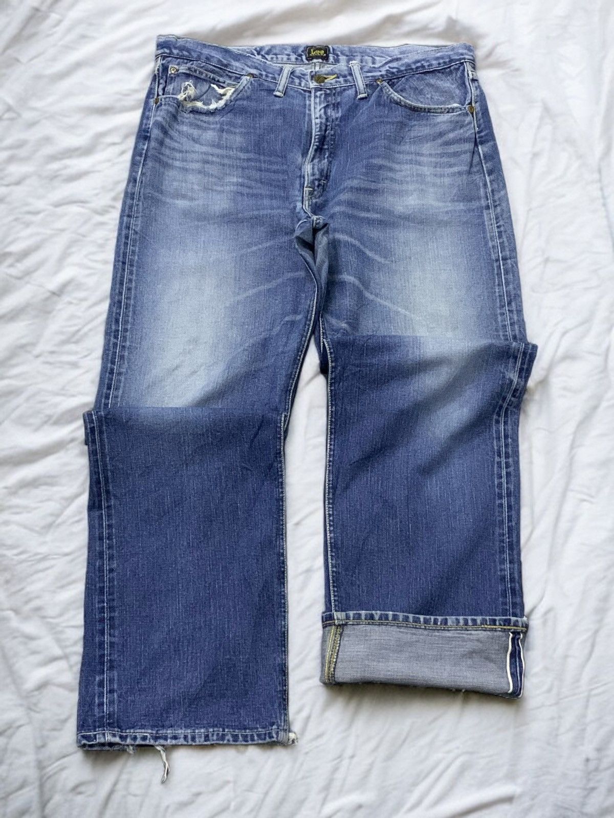 Lee RARE Vintage Late 70s Selvedge Original Chain Stitch Hem Size US 36 / EU 52 - 1 Thumbnail