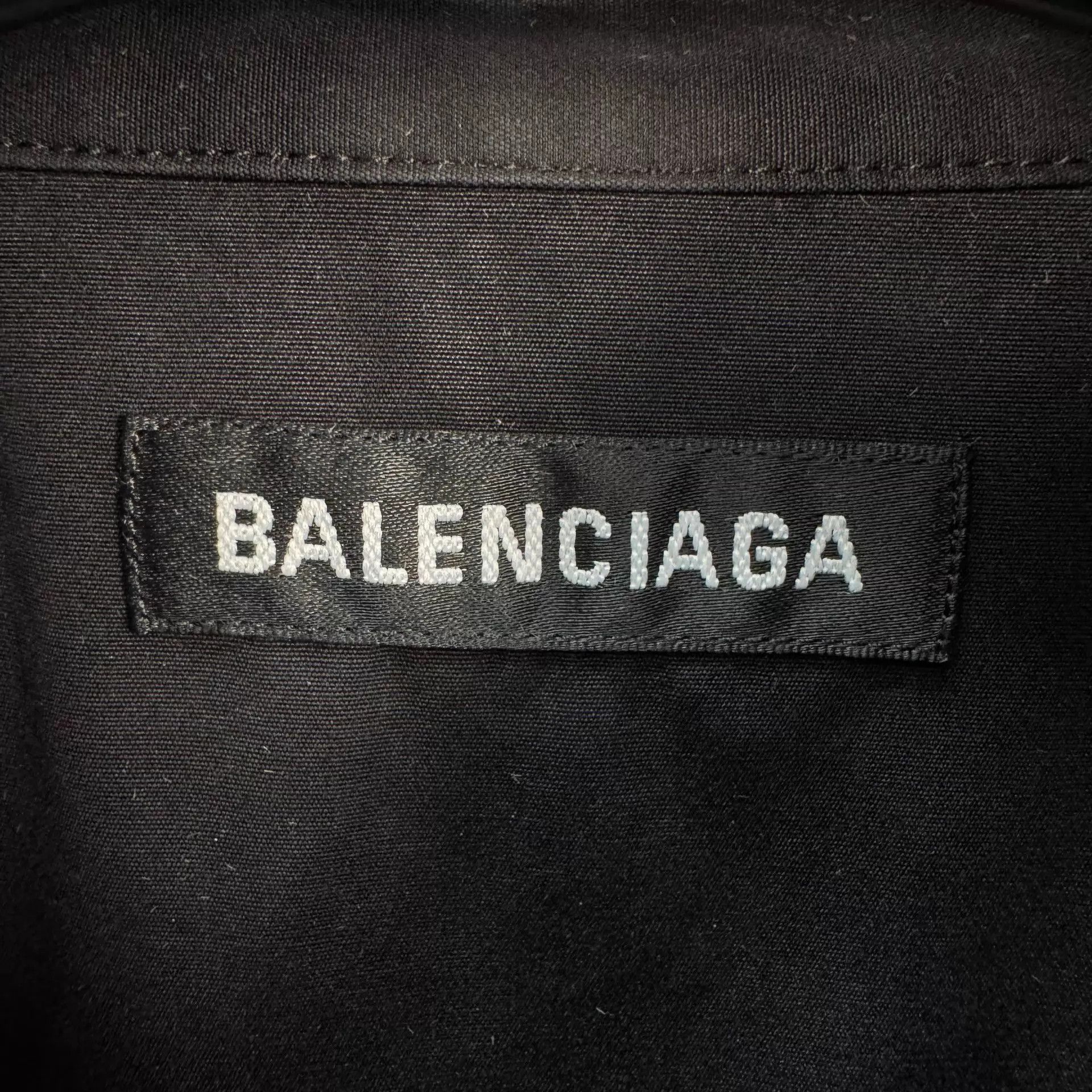 Balenciaga Balenciaga Mastercard Embroidered Short Sleeve Shirt 37 98 Size US XS / EU 42 / 0 - 5 Thumbnail