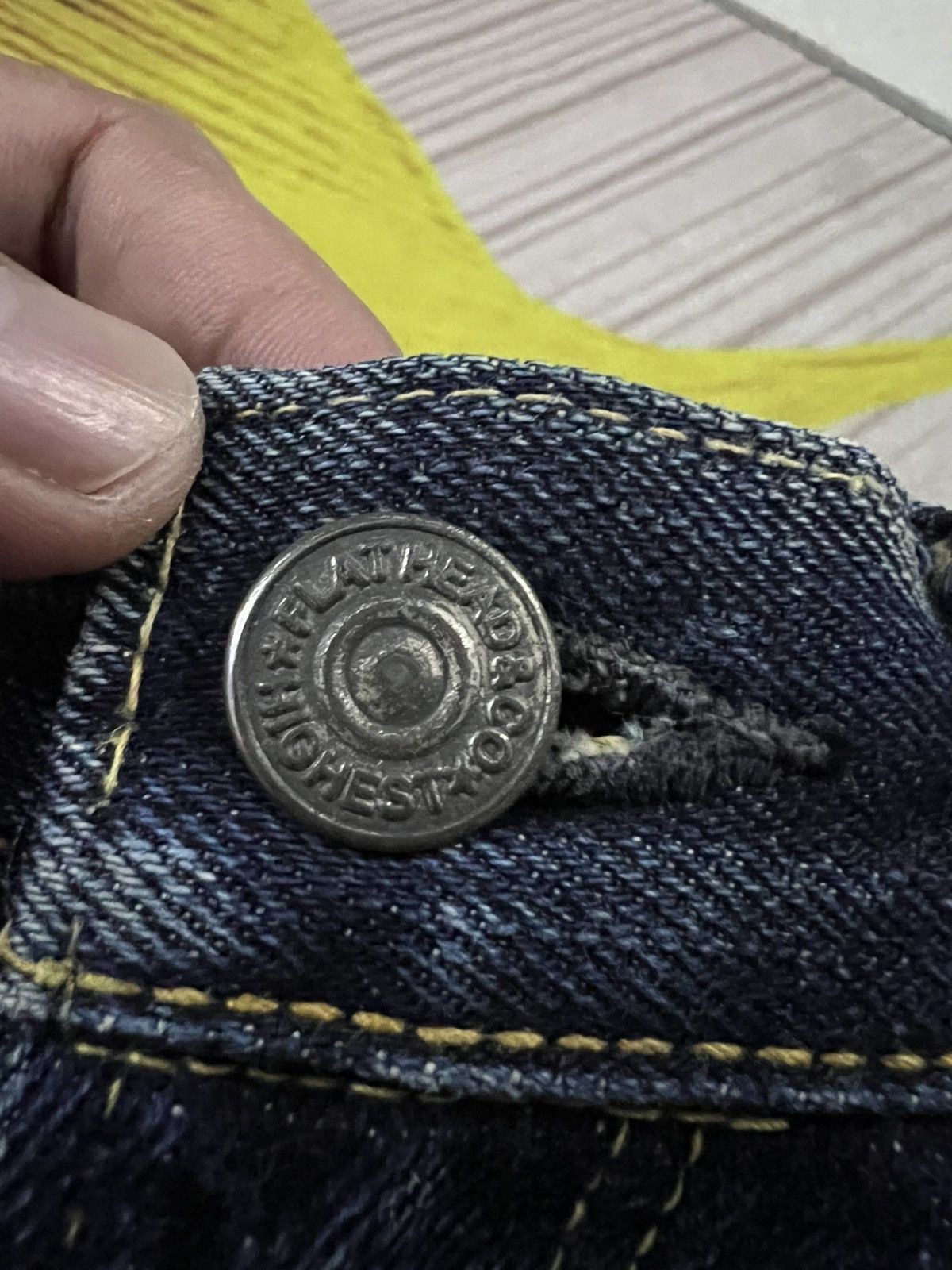 Japanese Brand × The Flat Head × Vintage VINTAGE THE FLAT HEAD DISTRESSED SELVEDGE JEANS Size US 29 - 12 Thumbnail