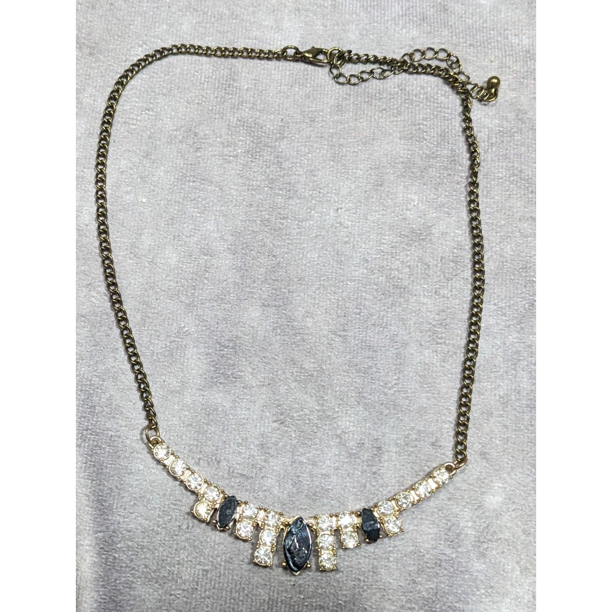 Other Vintage Glam Rhinestone Statement Formal Necklace Size ONE SIZE - 6 Thumbnail