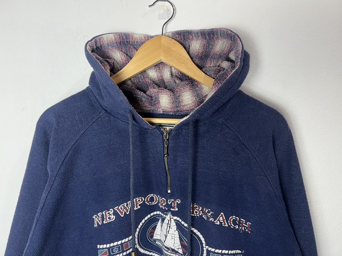 Vintage Vintage New Port Beach by Diport USA Hoodie Size US L / EU 52-54 / 3 - 3 Thumbnail