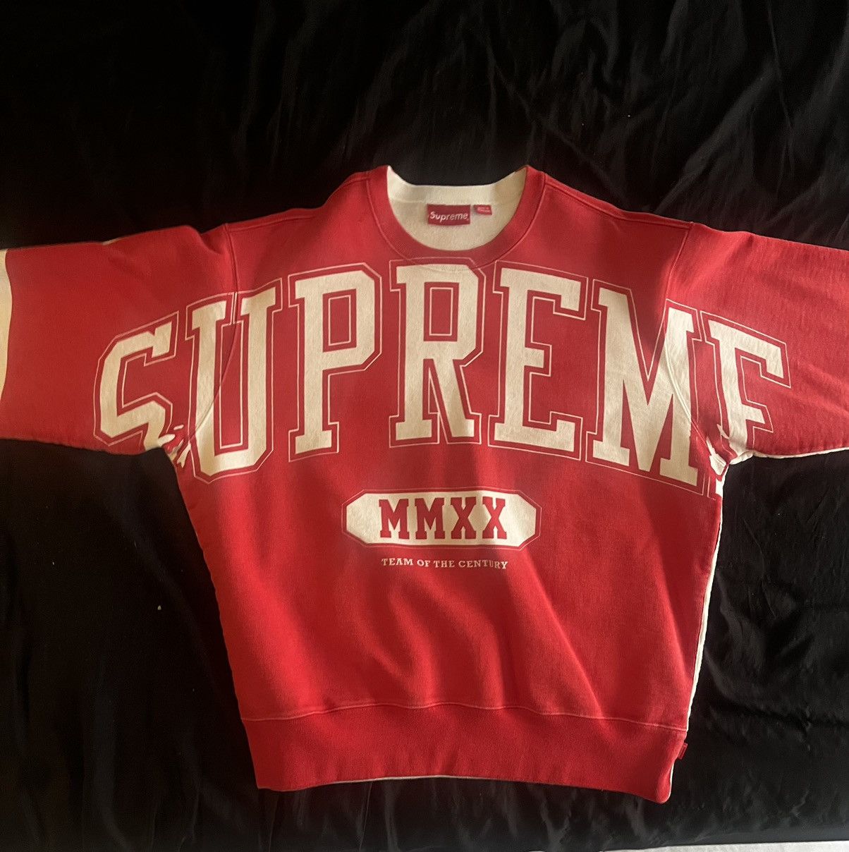 image of Supreme Crewneck in Red, Men's (Size Large)