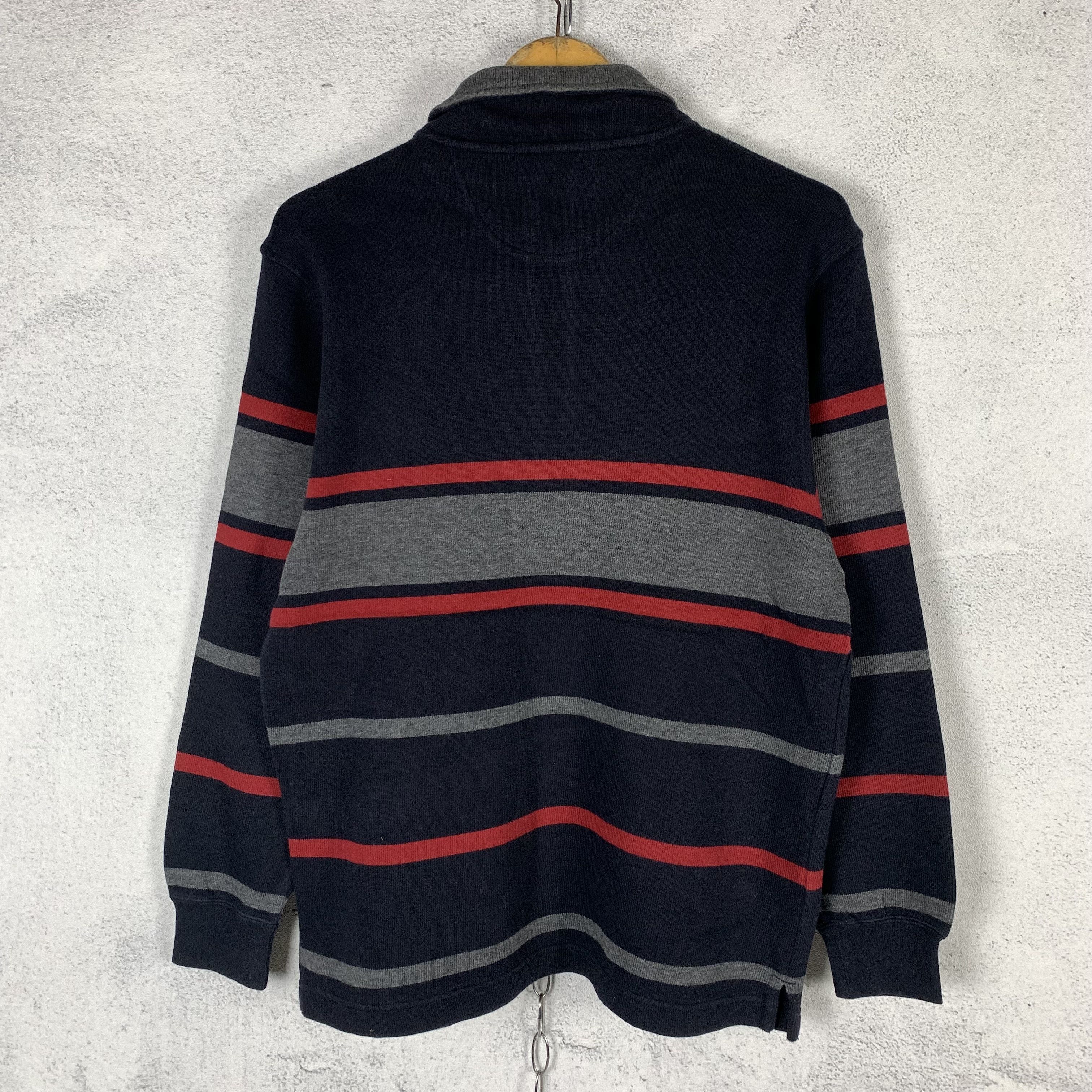 Vintage Vintage 90s McGregor Halfzip Striped Sweatshirt Size US M / EU 48-50 / 2 - 3 Thumbnail