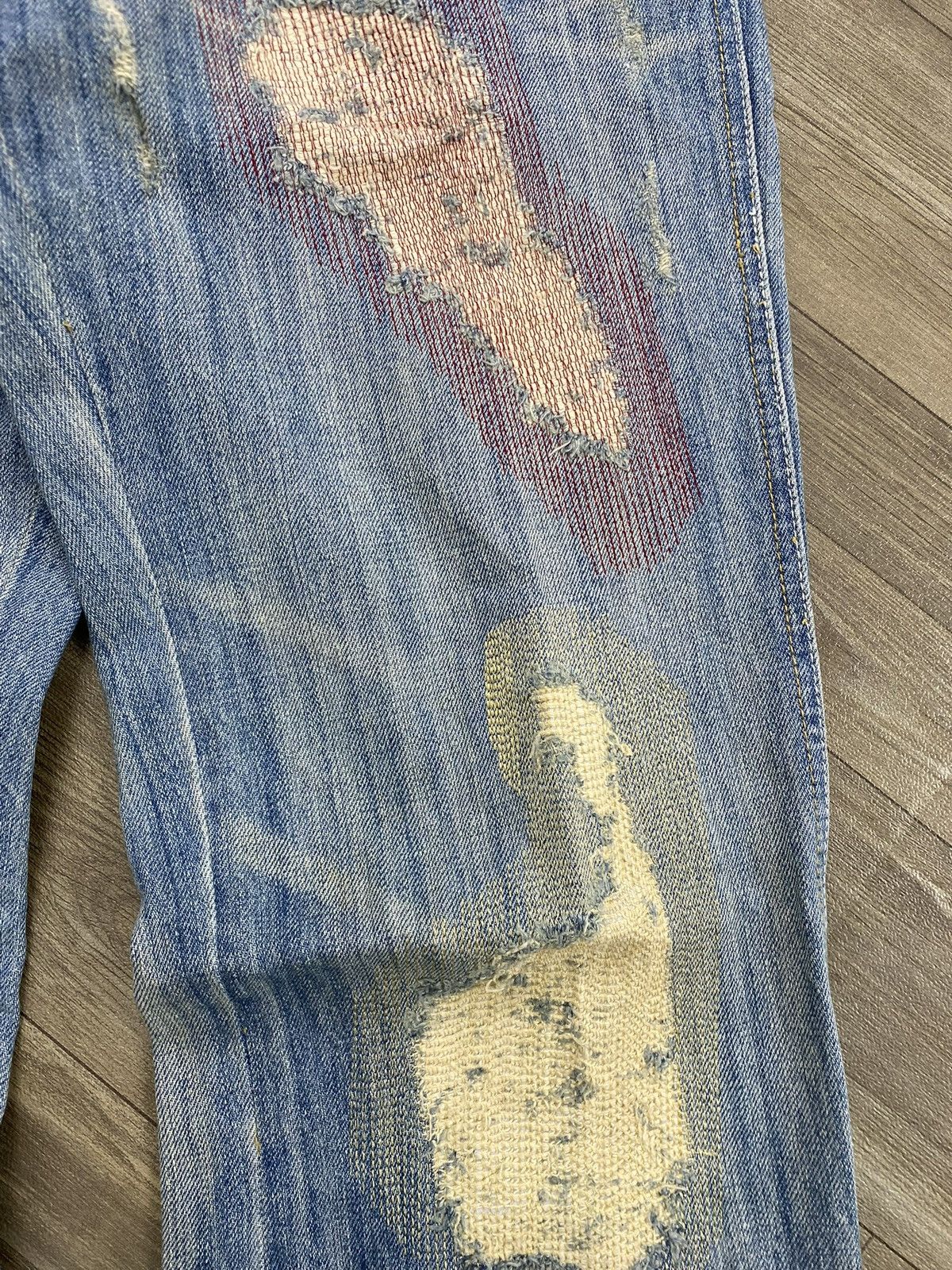 If Six Was Nine 2000s OutBall West Sasikho Distressed Jeans Balenciaga Style Size US 30 / EU 46 - 6 Thumbnail