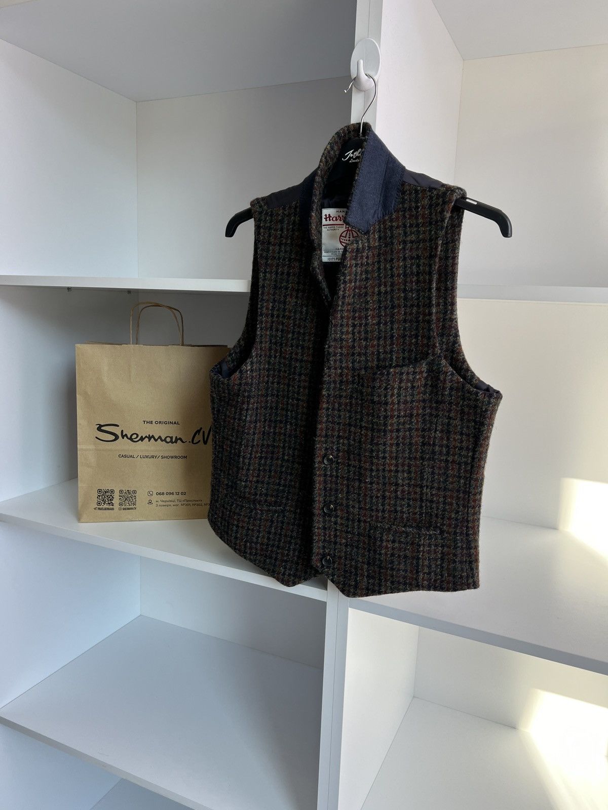 Harris Tweed × Vintage Vintage Harris Tweed Wool old money style vest Size US M / EU 48-50 / 2 - 2 Thumbnail