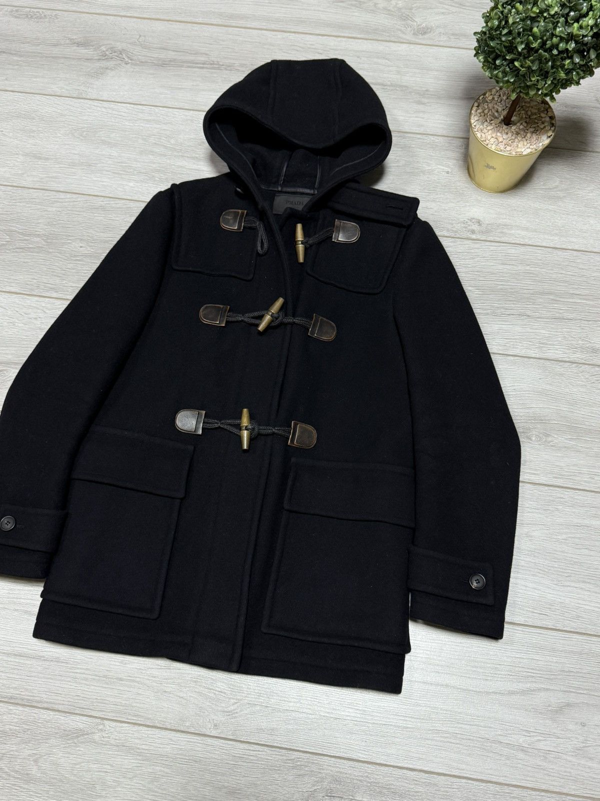 Prada Prada duffle toggle coat hooded wool vintage Size US M / EU 48-50 / 2 - 1 Thumbnail