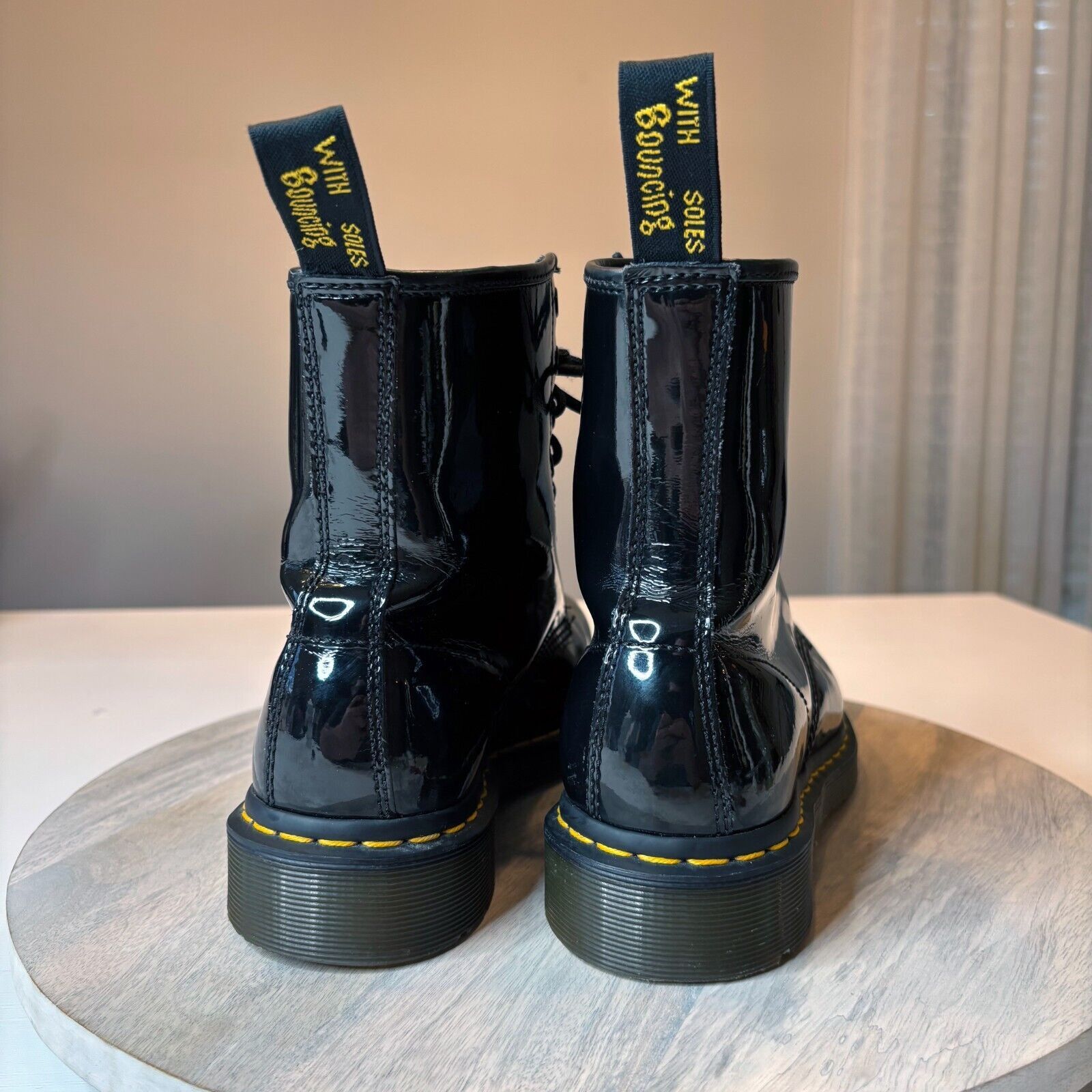 Dr. Martens Dr. Martens Patent Leather Combat Boots Style 1460 W Size 8 Size US 8 / IT 38 - 5 Thumbnail