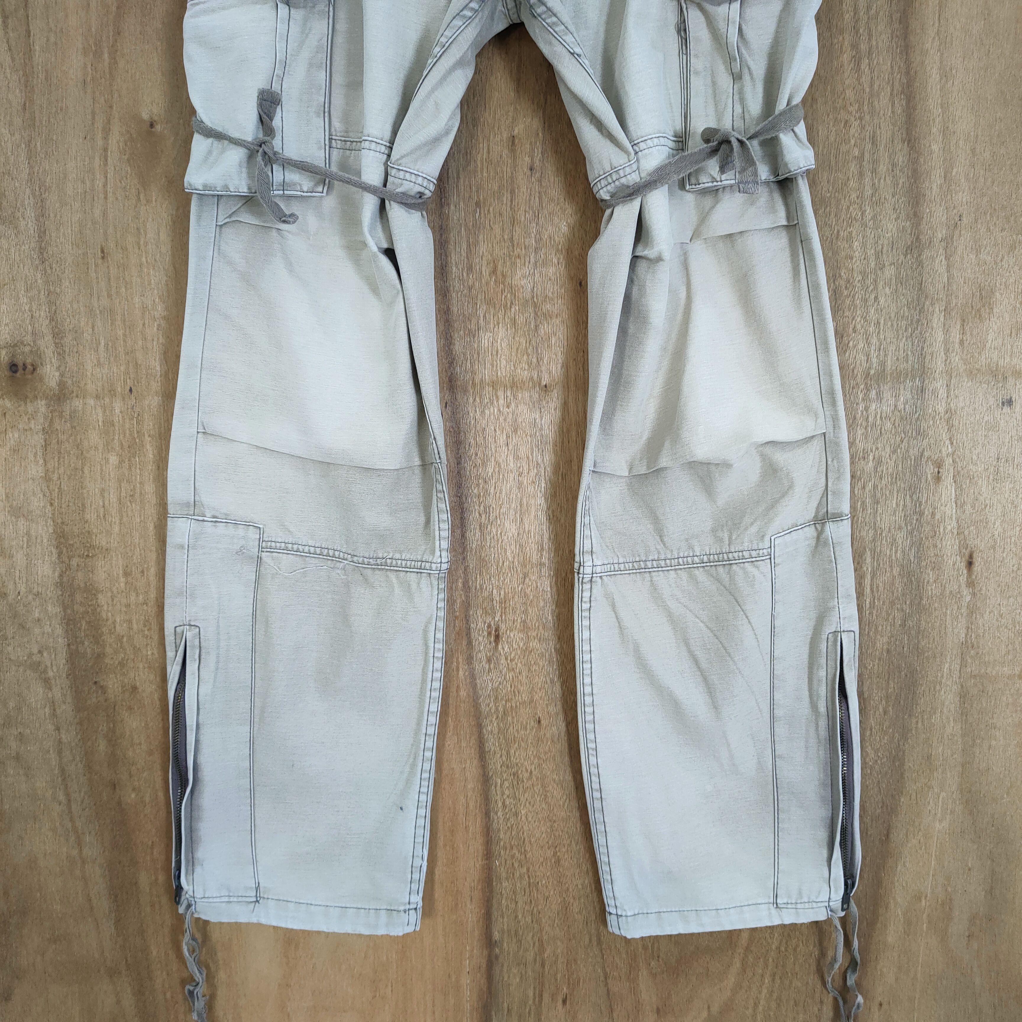 Japanese Brand VINTAGE JAPANESE FADED BONDAGE CARGO PANTS Size US 30 / EU 46 - 3 Thumbnail